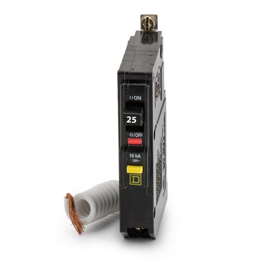QOB125GFI - Square D - 25 Amp GFCI Circuit Breaker