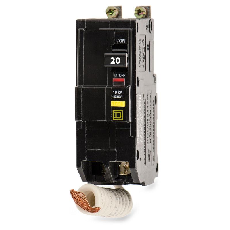 Disjoncteur Différentiel SQUARE D QOB220GFI - 2 Pôles, 20A, 120/240V AC - Protection GFCI - Neuf D'origine