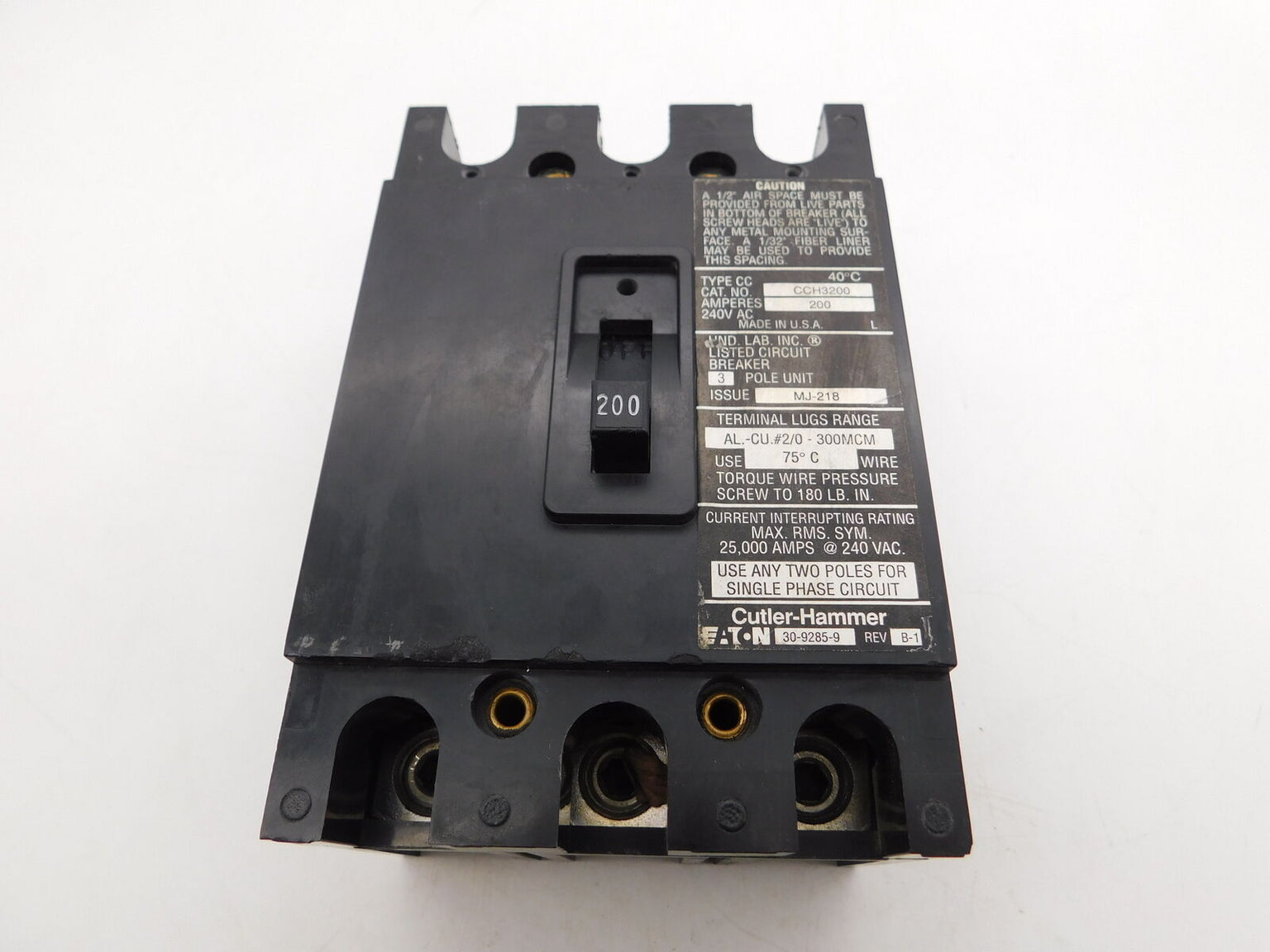 CCH3200 - Eaton - Molded Case Circuit Breakers