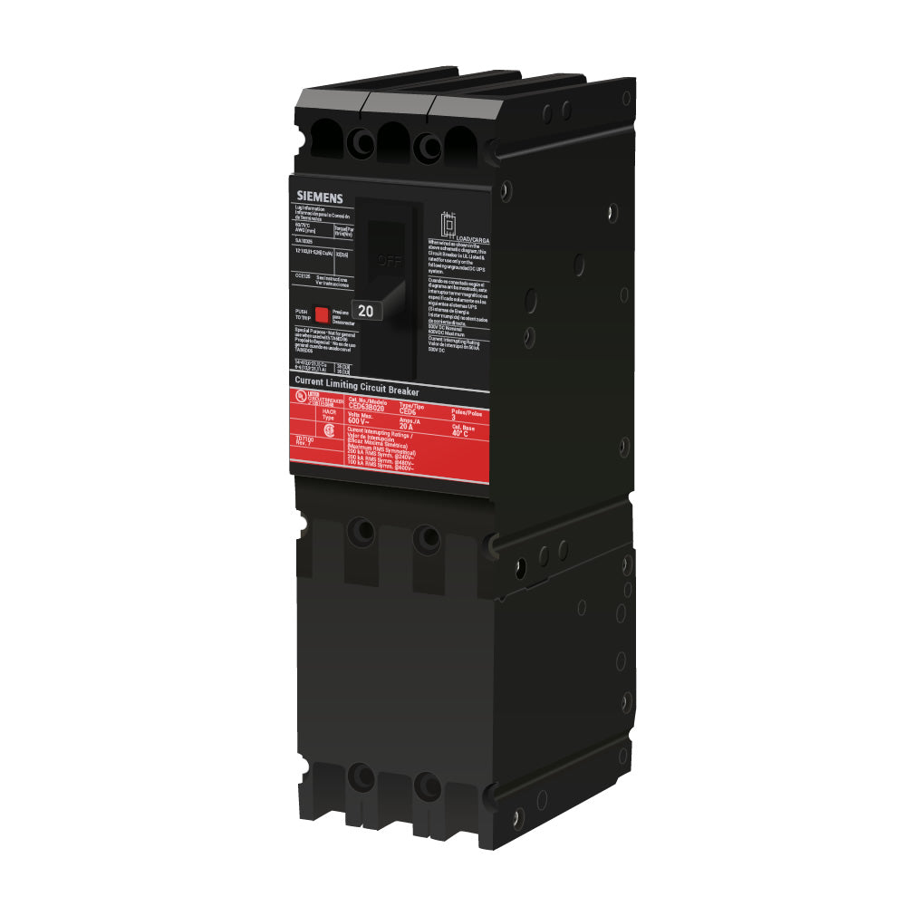 CED63B020 - Siemens - Molded Case Circuit Breaker
