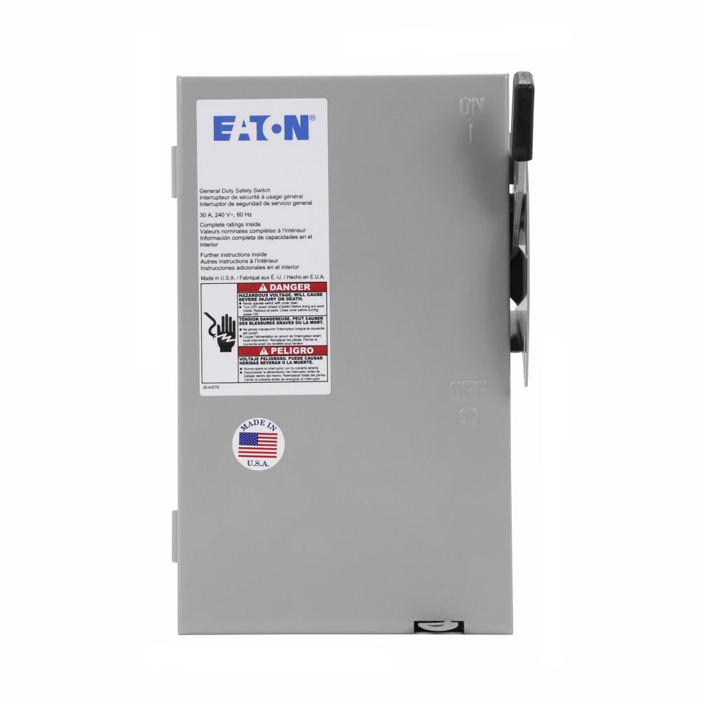 DG221UGB - Eaton - 30 Amp Disconnect and Safety Switch