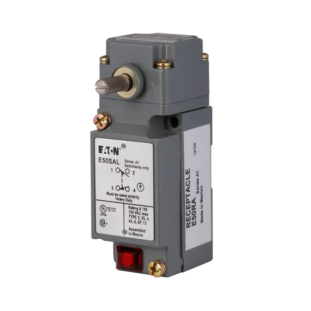 Spring Return Switch Panel E50ALR1 - Eaton - Side Rotary Spring Return Lever Limit Switch ...
