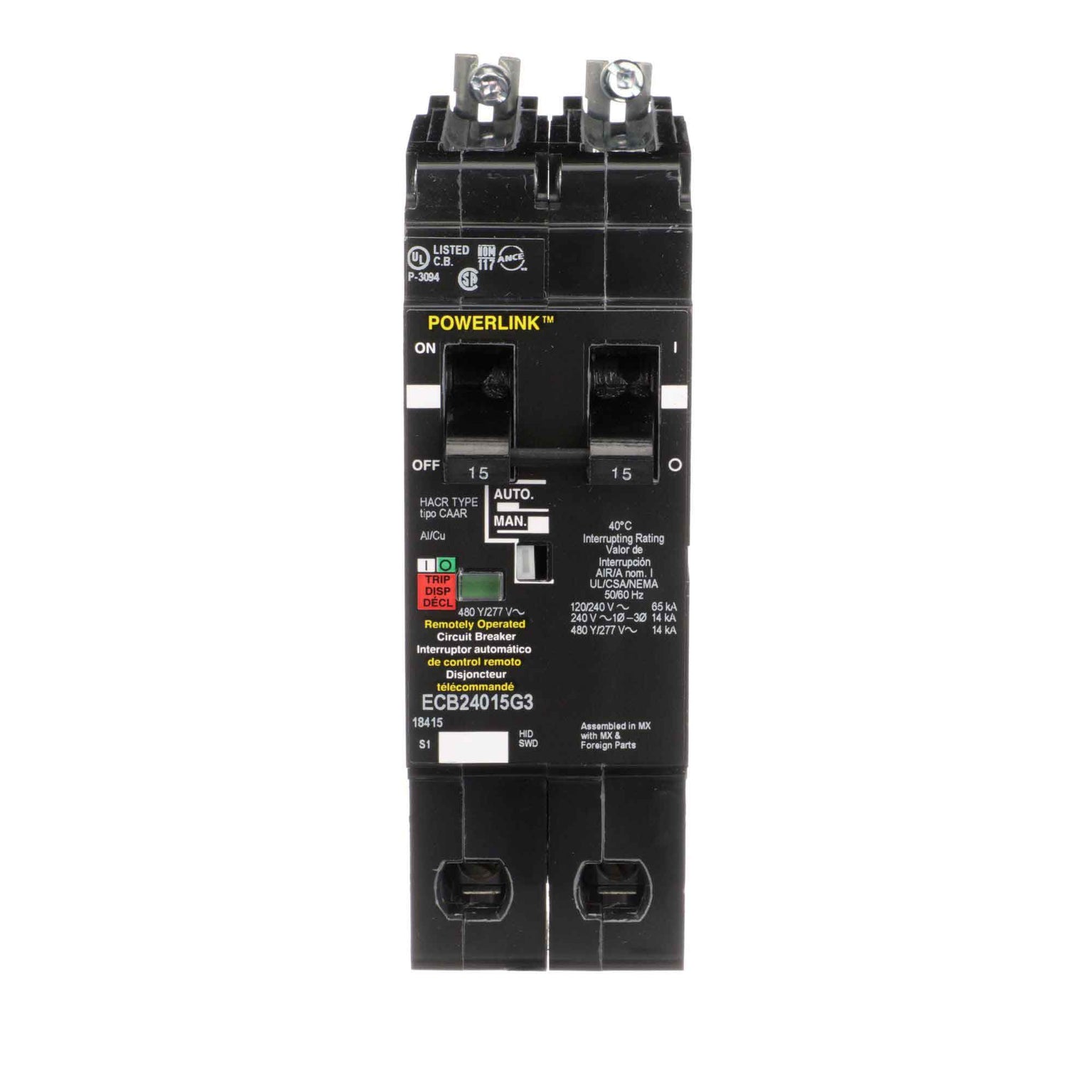 ECB24015G3 - Square D - Molded Case Circuit Breaker