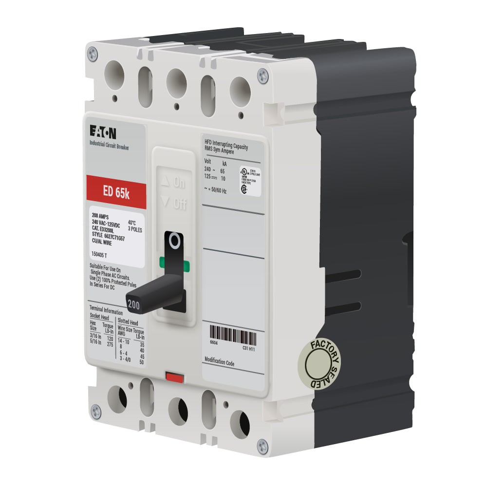 ED3200 - Eaton - 200 Amp Molded Case Circuit Breaker