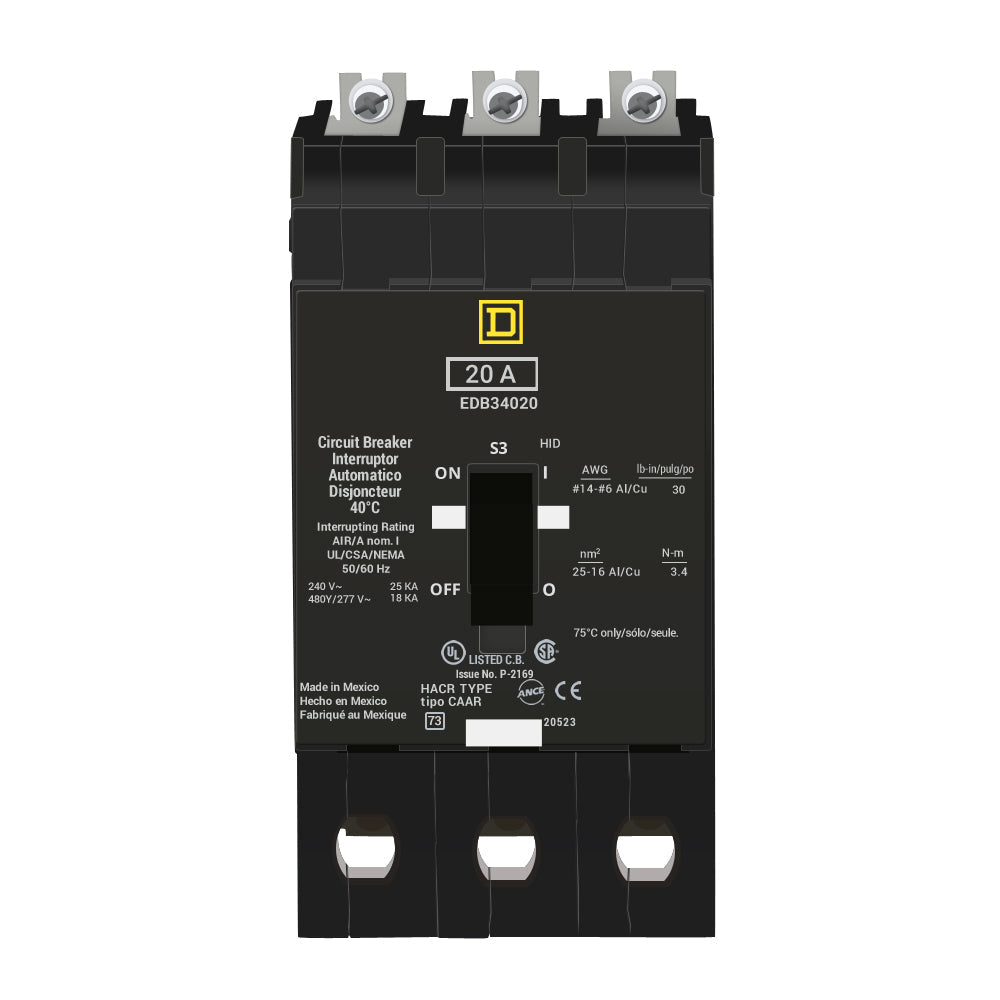 EDB34020 - Square D - Molded Case Circuit Breaker