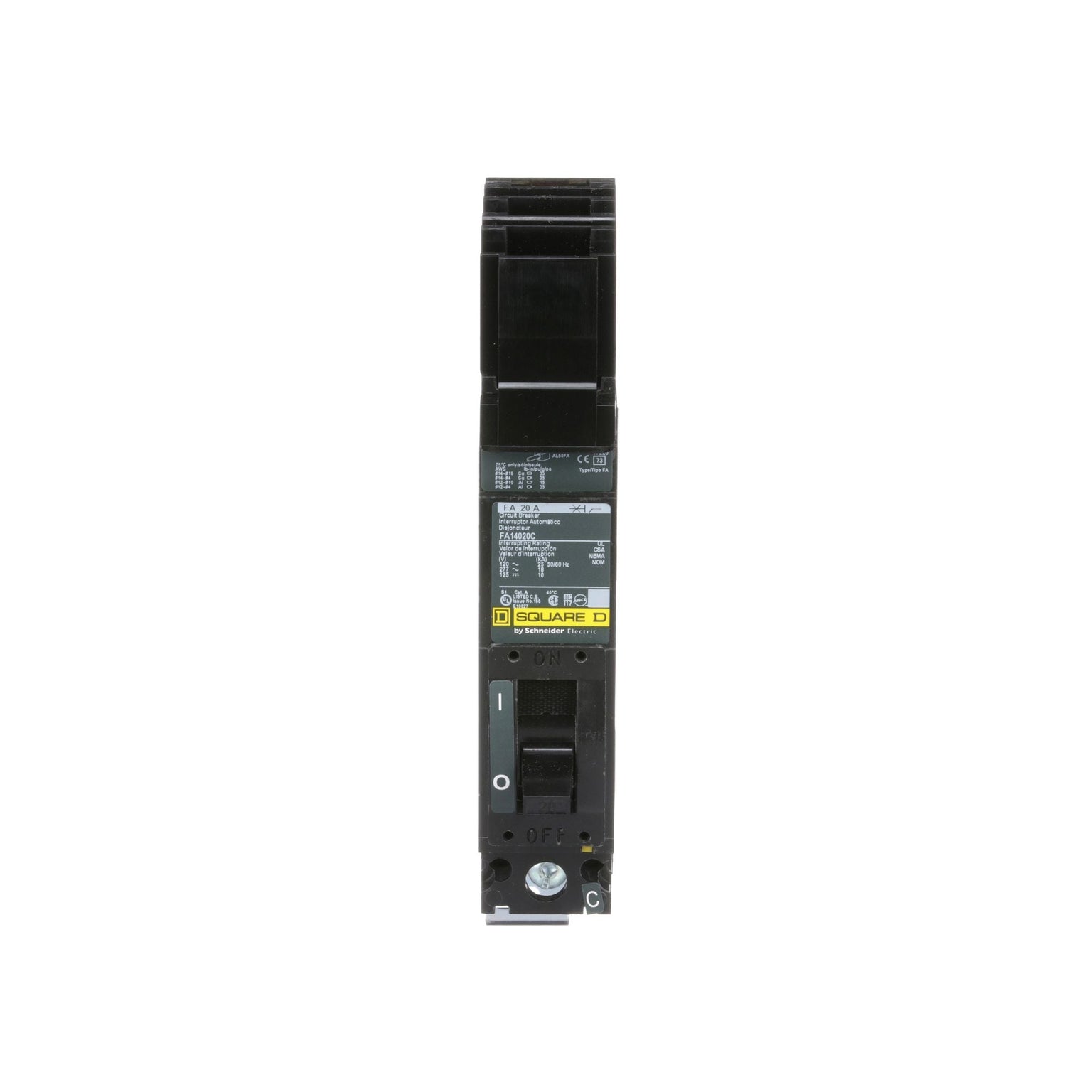 FA14020C - Square D - Molded Case Circuit Breakers