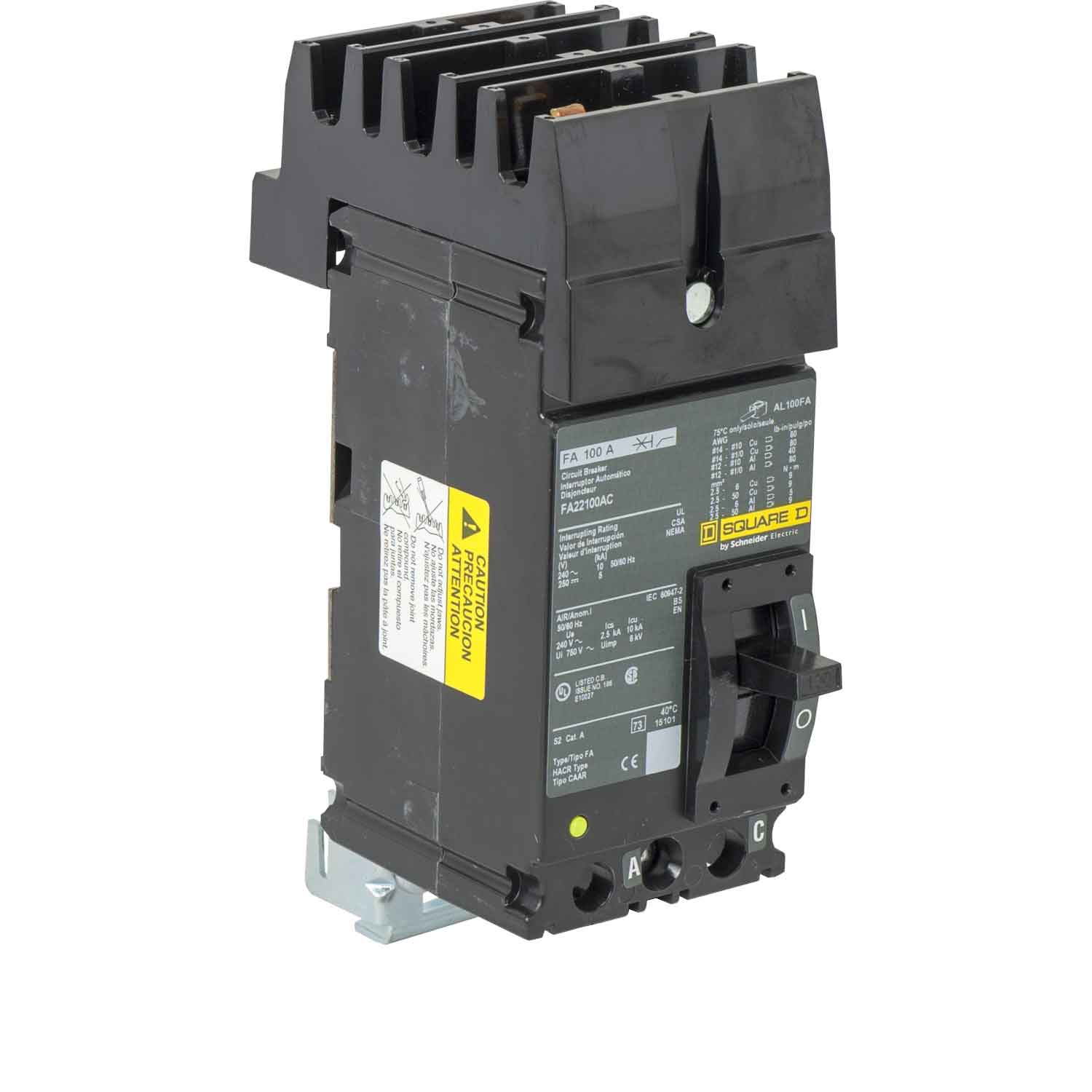 FA22100AC - Square D - Molded Case Circuit Breakers