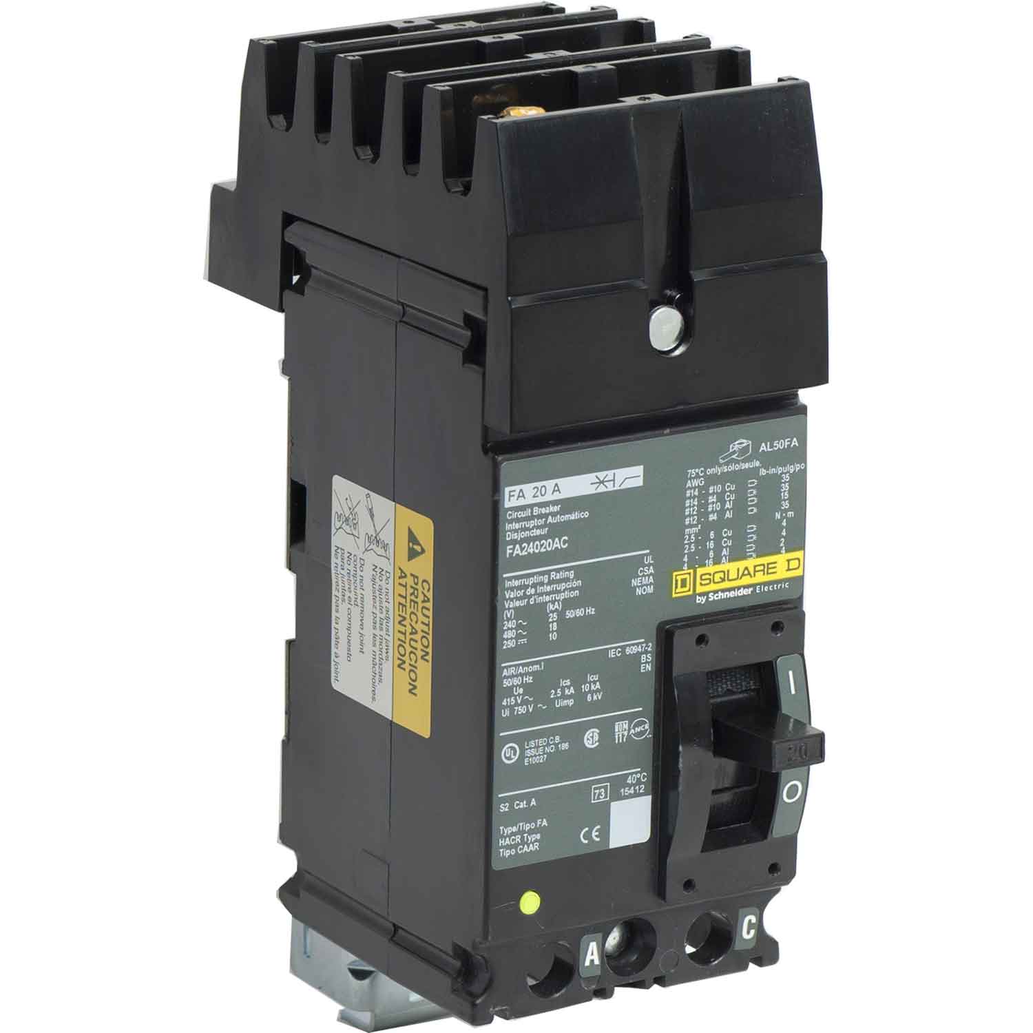 FA24020AC - Square D - Molded Case Circuit Breakers