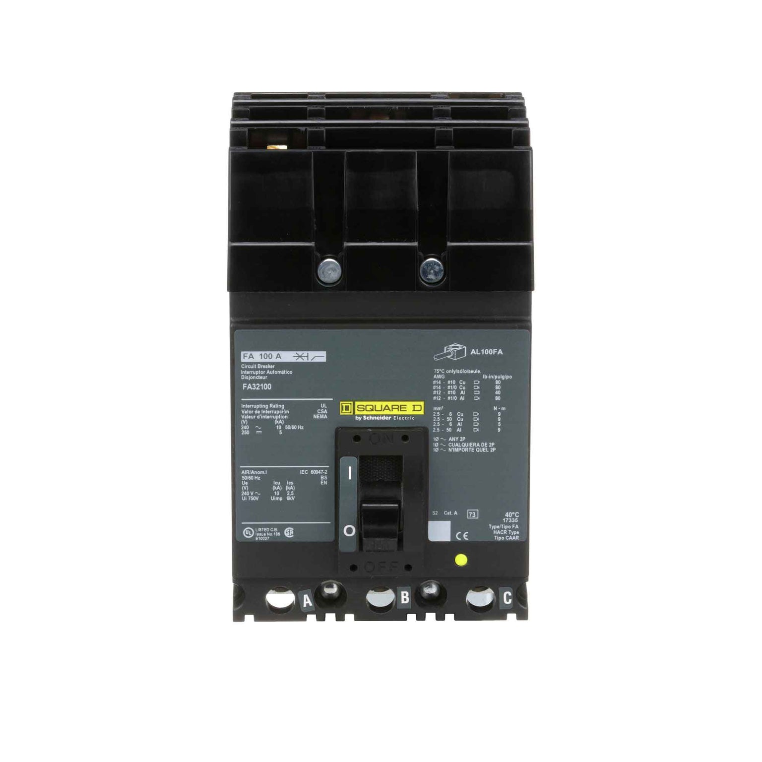 FA32100 - Square D - Molded Case Circuit Breakers