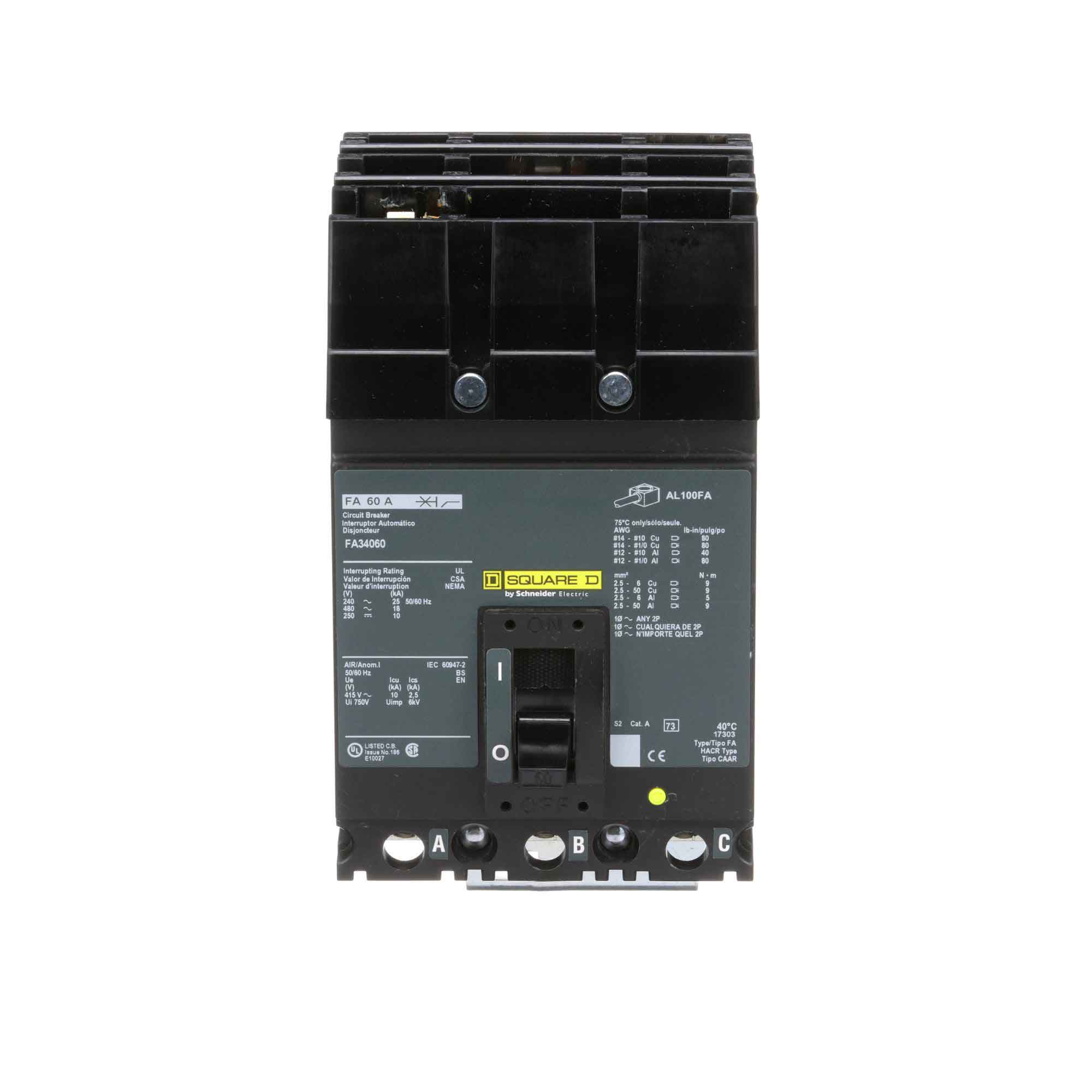 FA34060 - Square D - Molded Case Circuit Breakers – SimplyBreakers.com