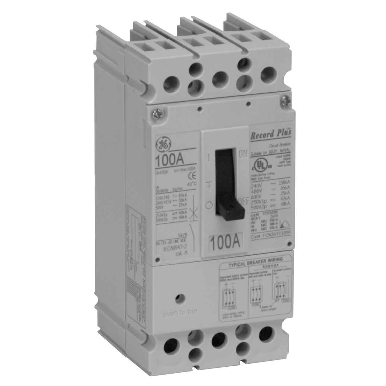 FCN36TE100R2 - General Electrics - Molded Case Circuit Breakers
