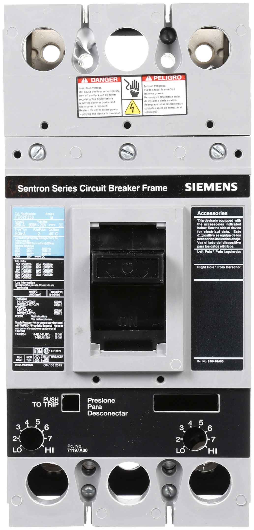 FD62F250 - Siemens - Molded Case