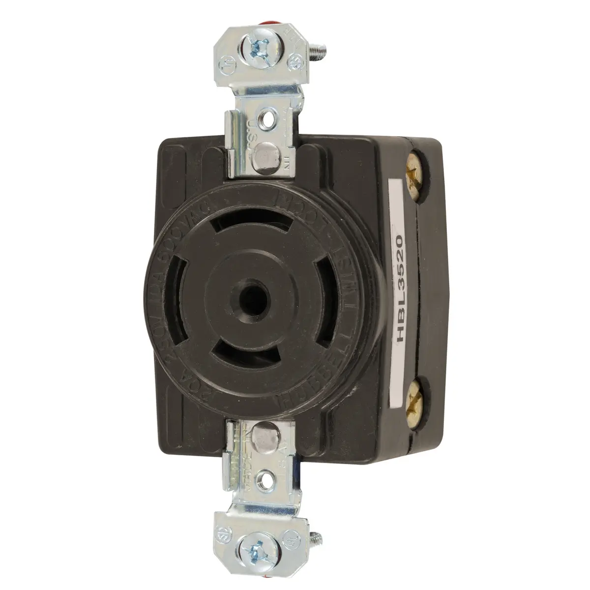 HBL3520 - Hubbell - Single Flush Receptacle