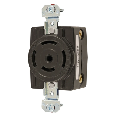 HBL3520 - Hubbell - Single Flush Receptacle
