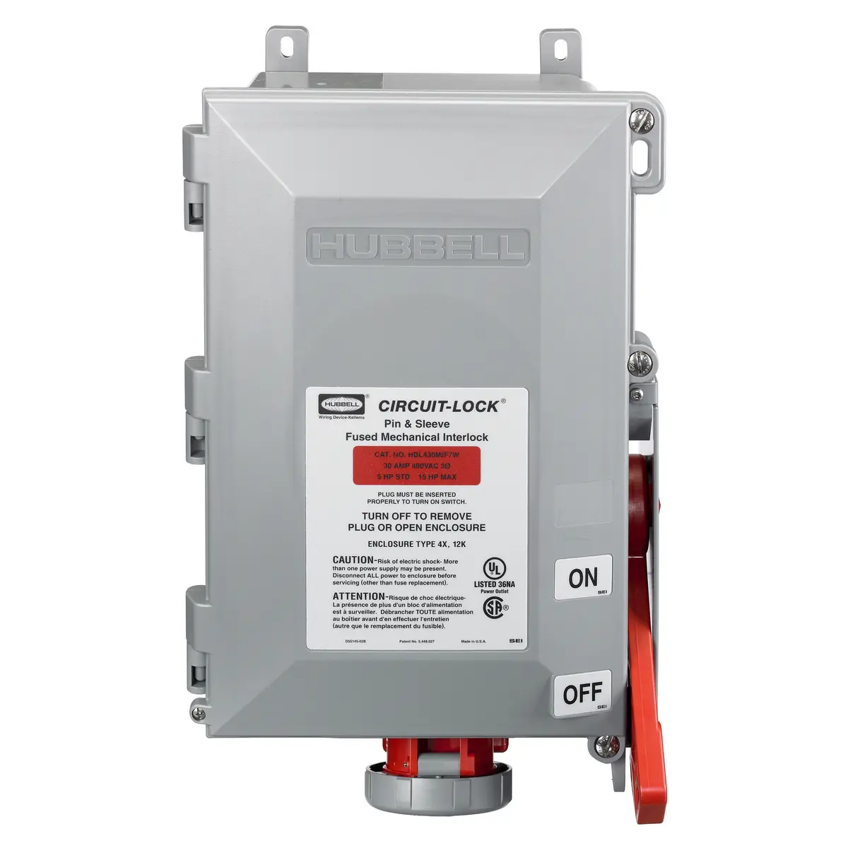 HBL460MIF7W - Hubbell - Mechanical Interlock