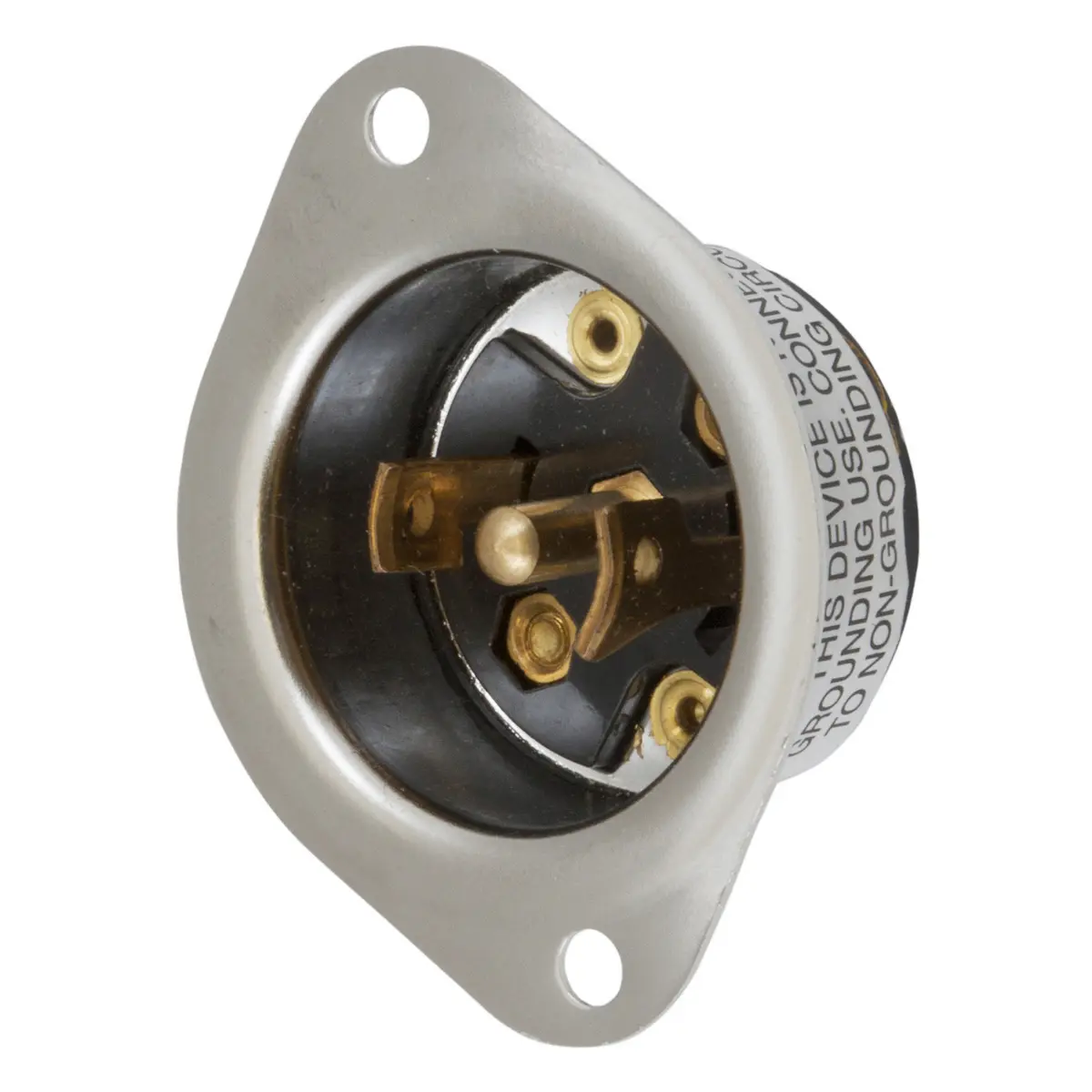 Hubbell Generator Inlet HBL7486 - Hubbell - Flanged Inlet – SimplyBreakers.com