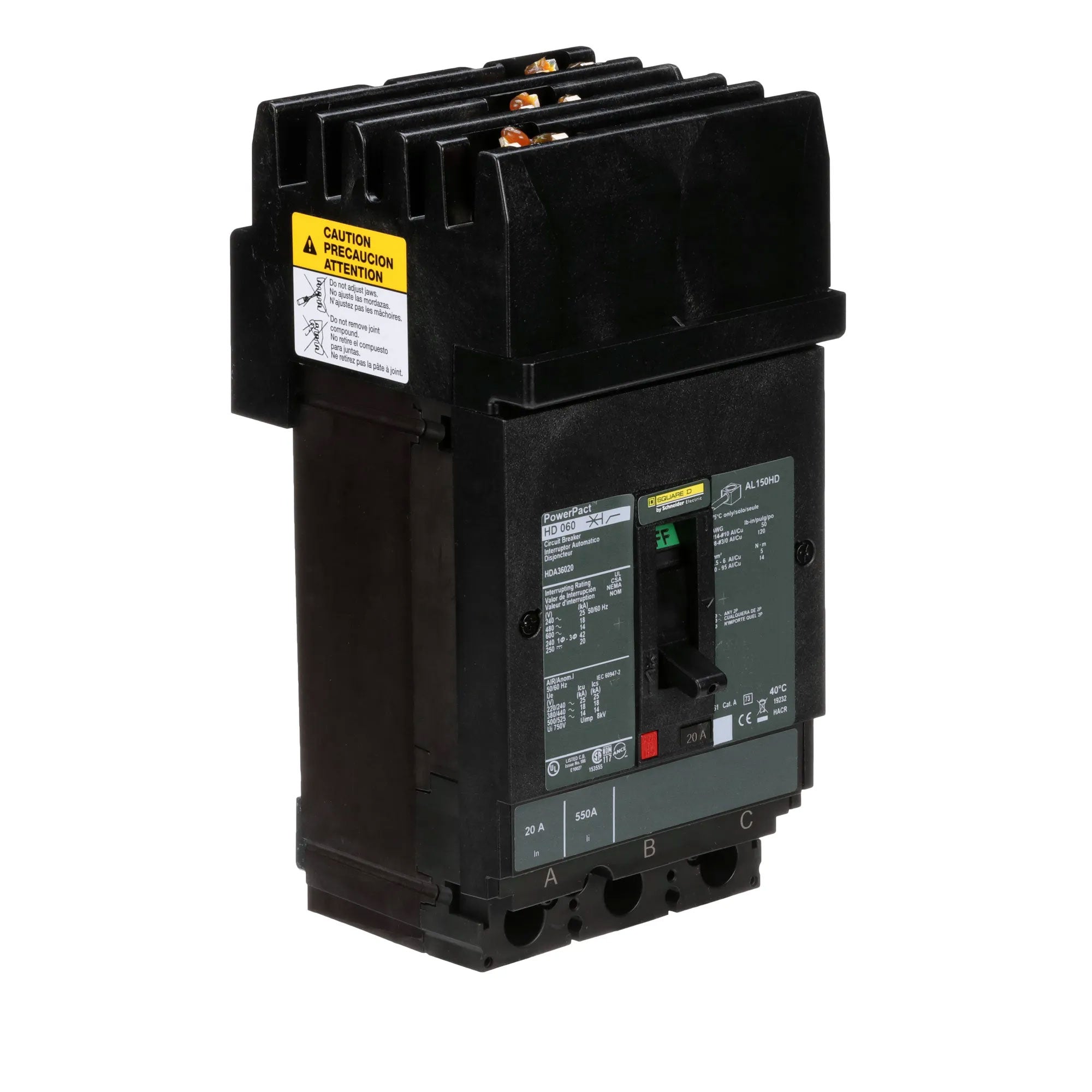 HDA36020 - Square D - Molded Case Circuit Breaker – SimplyBreakers.com