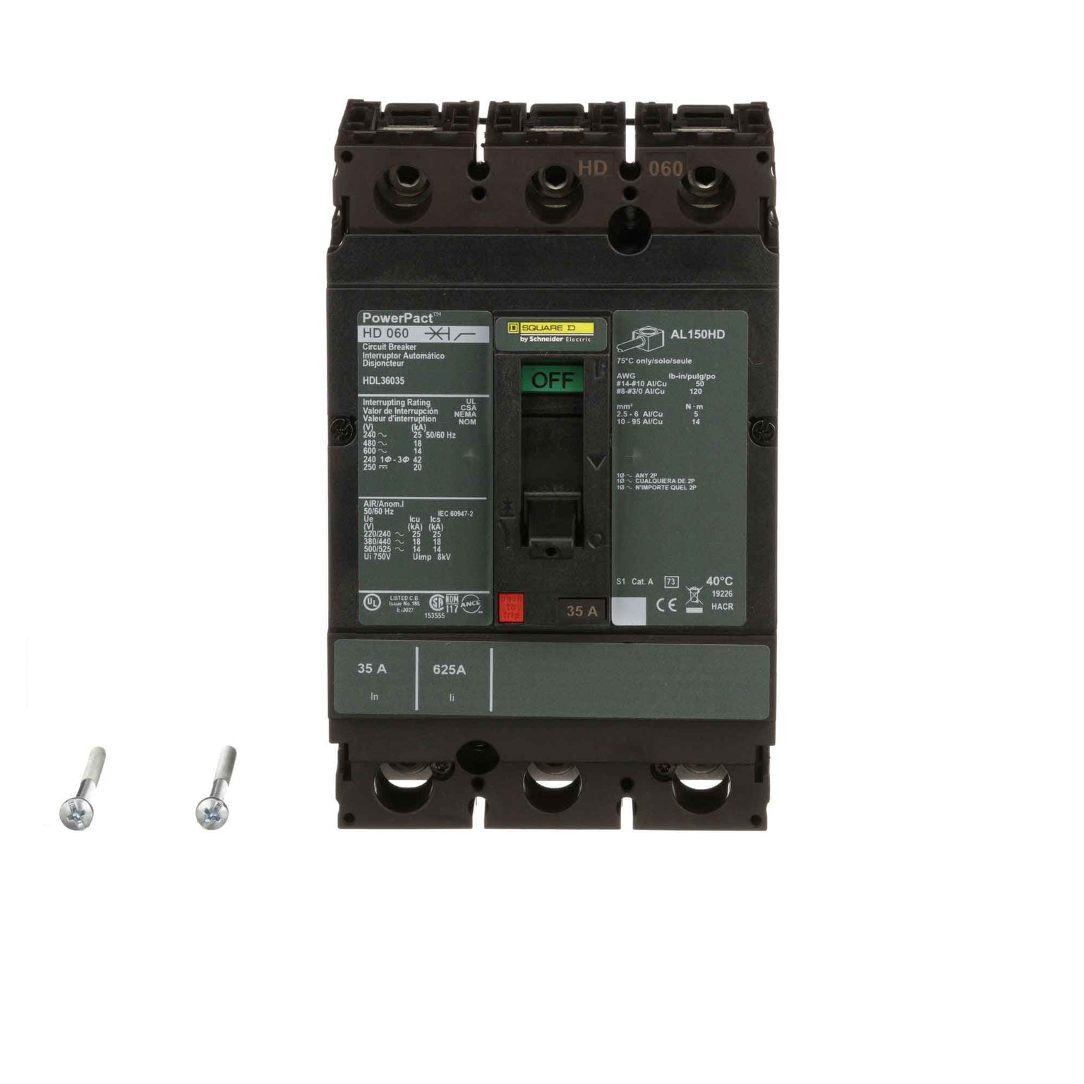 HDL36035 - Square D - Molded Case Circuit Breakers