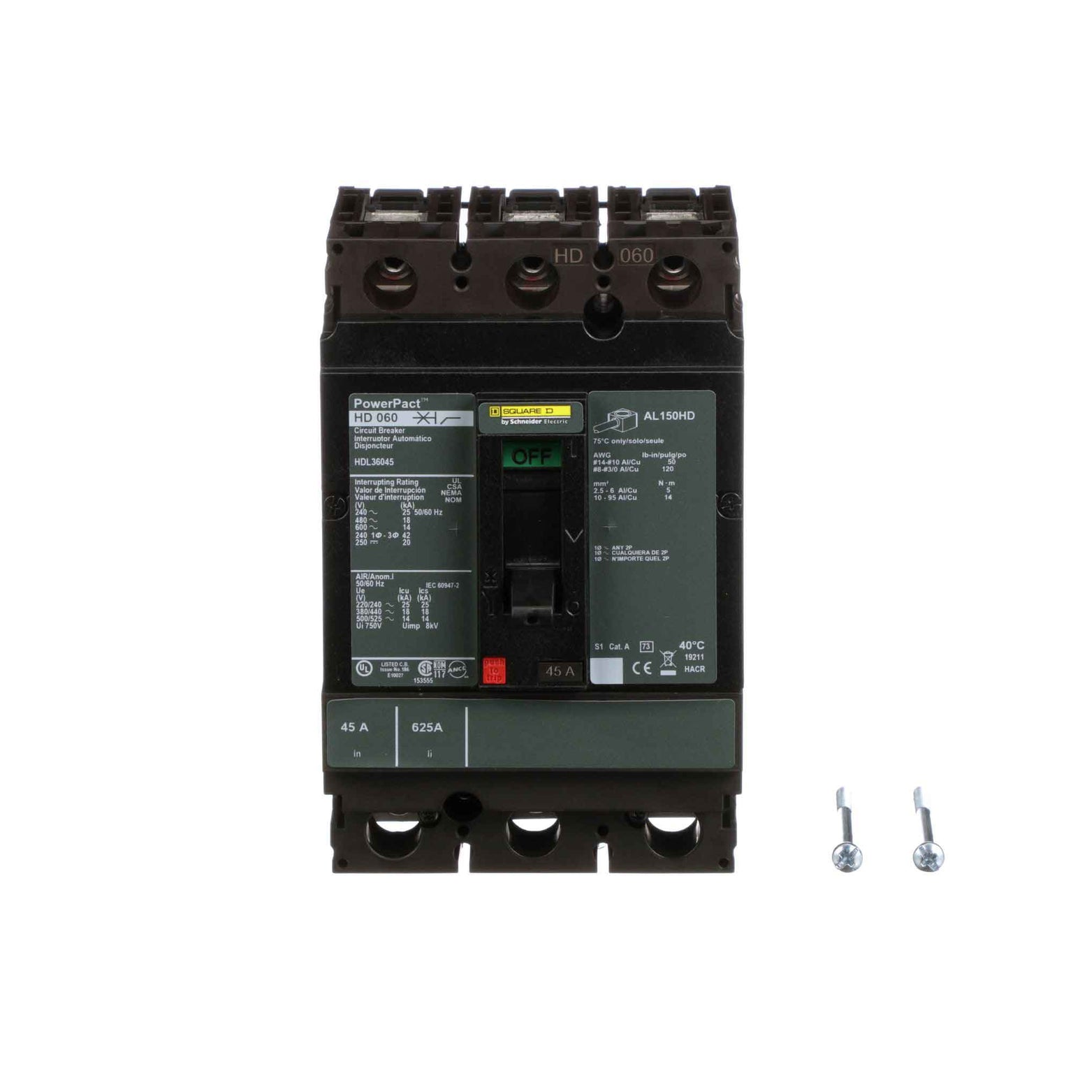 HDL36045 - Square D - Molded Case Circuit Breakers