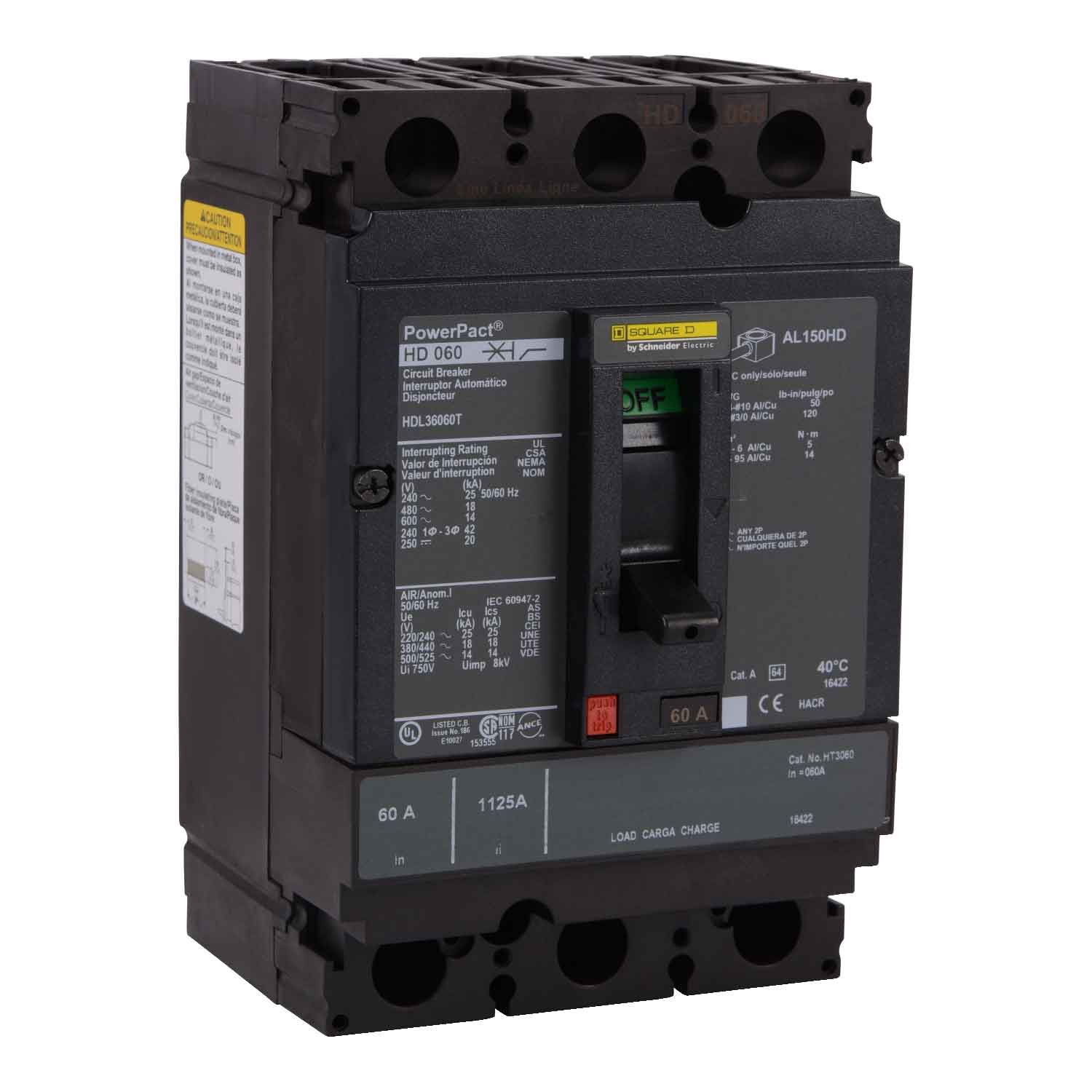 HDL36060U43X - Square D - Molded Case Circuit Breakers