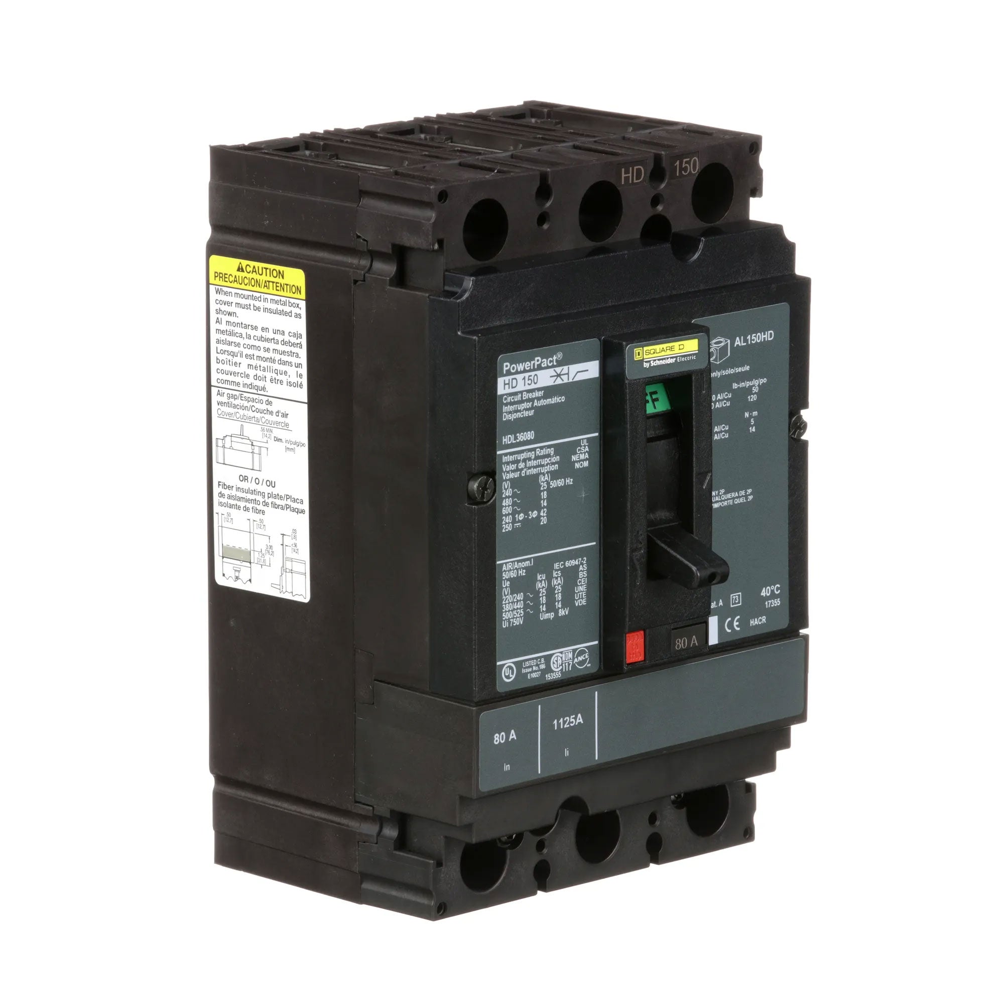 HDL36080 - Square D - Molded Case Circuit Breaker – SimplyBreakers.com