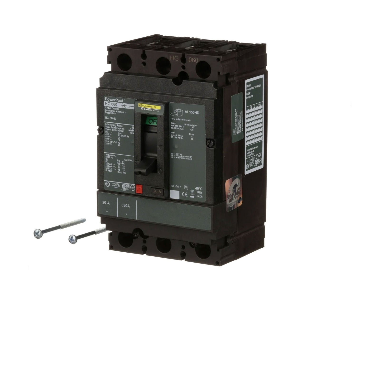 HGL36020 - Square D - Molded Case Circuit Breaker