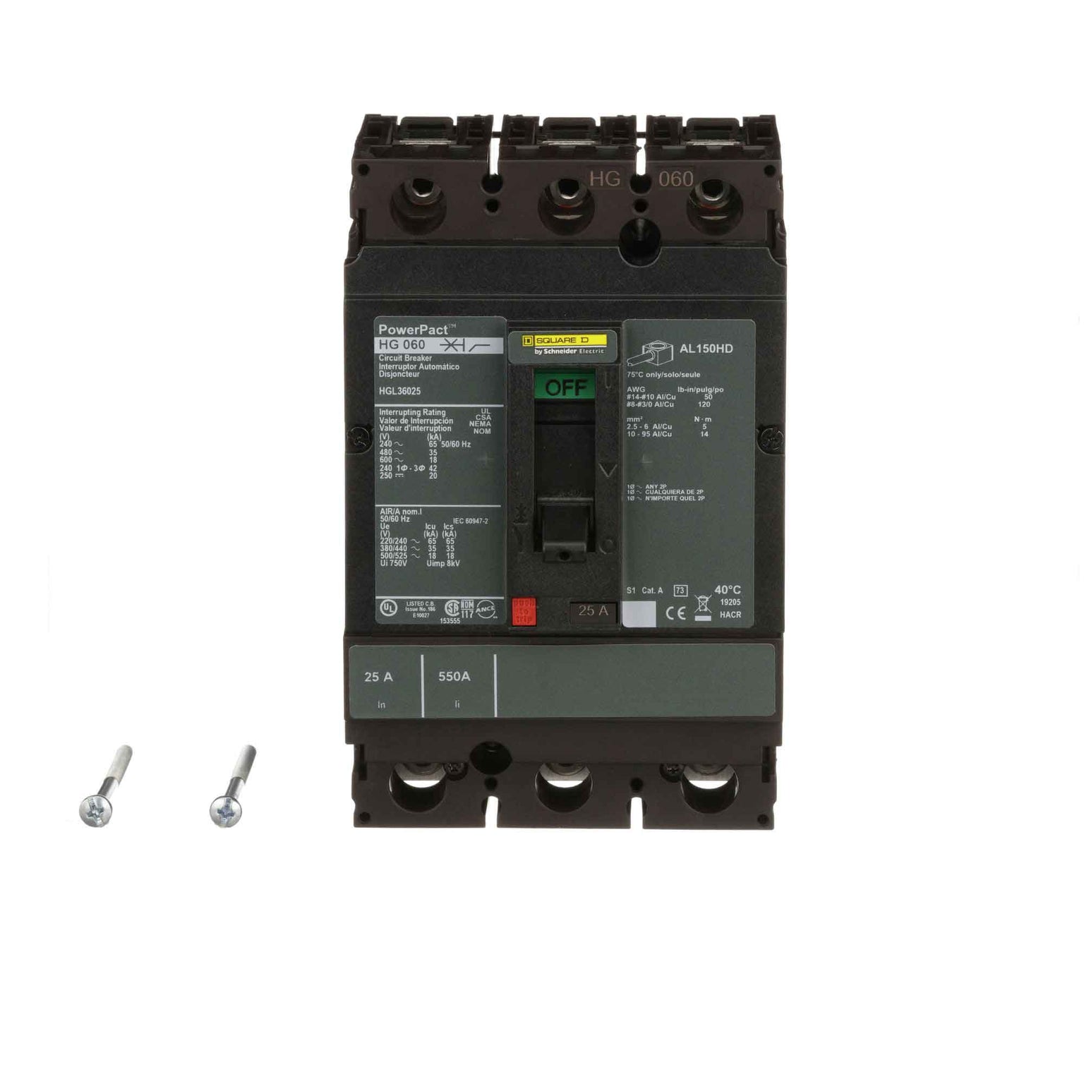 HGL36025 - Square D - Molded Case Circuit Breakers
