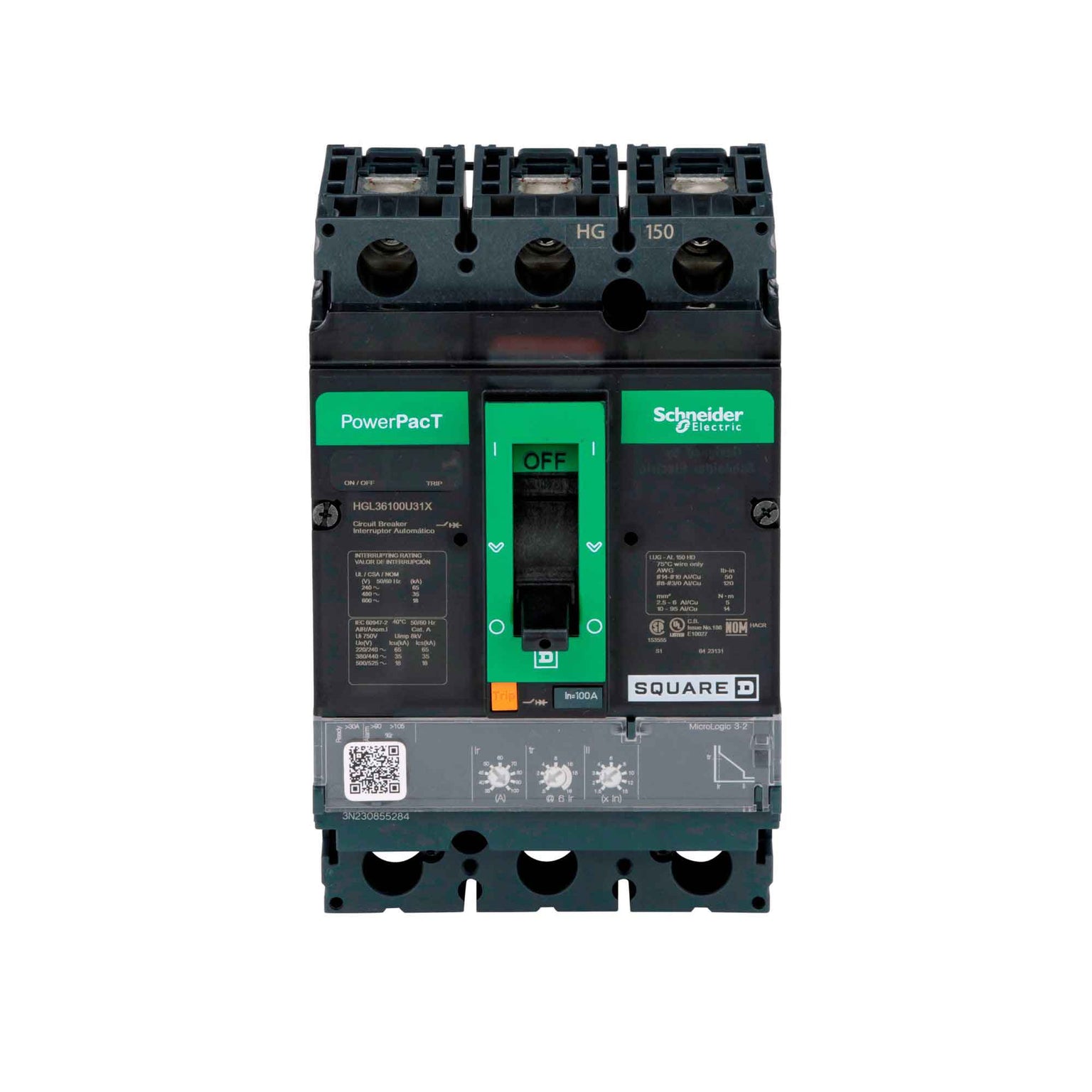 HGL36100U31X - Square D - Molded Case Circuit Breakers