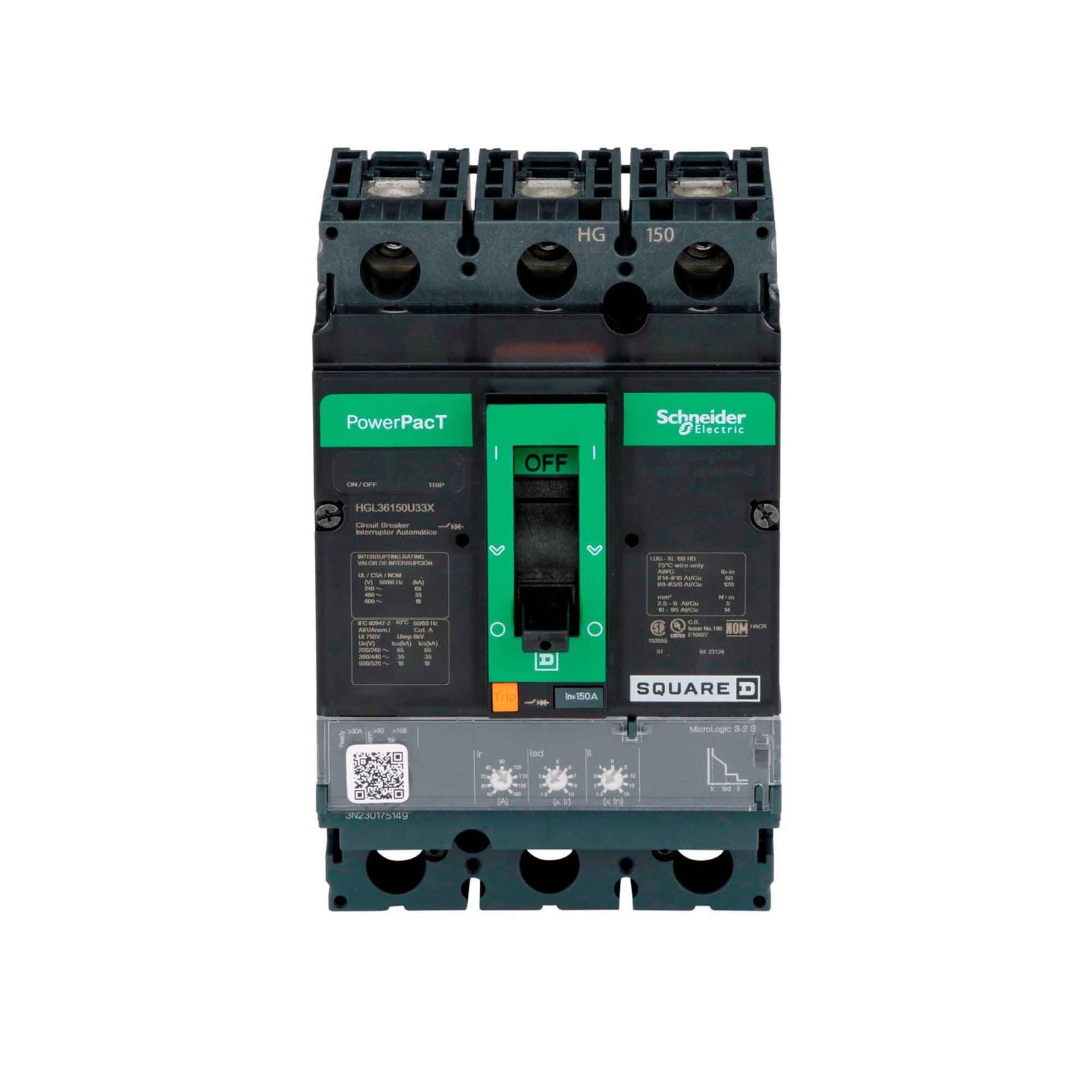 HGL36150U33X - Square D - Molded Case Circuit Breakers