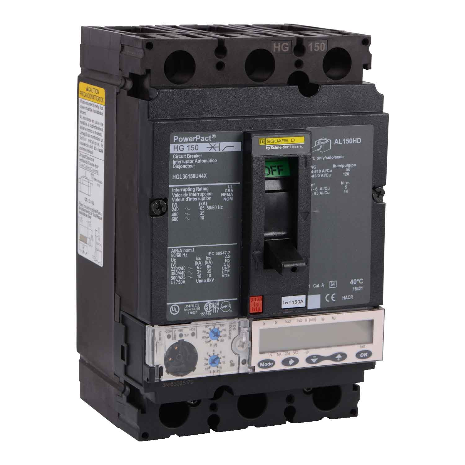 HGL36150U44X - Square D - Molded Case Circuit Breakers
