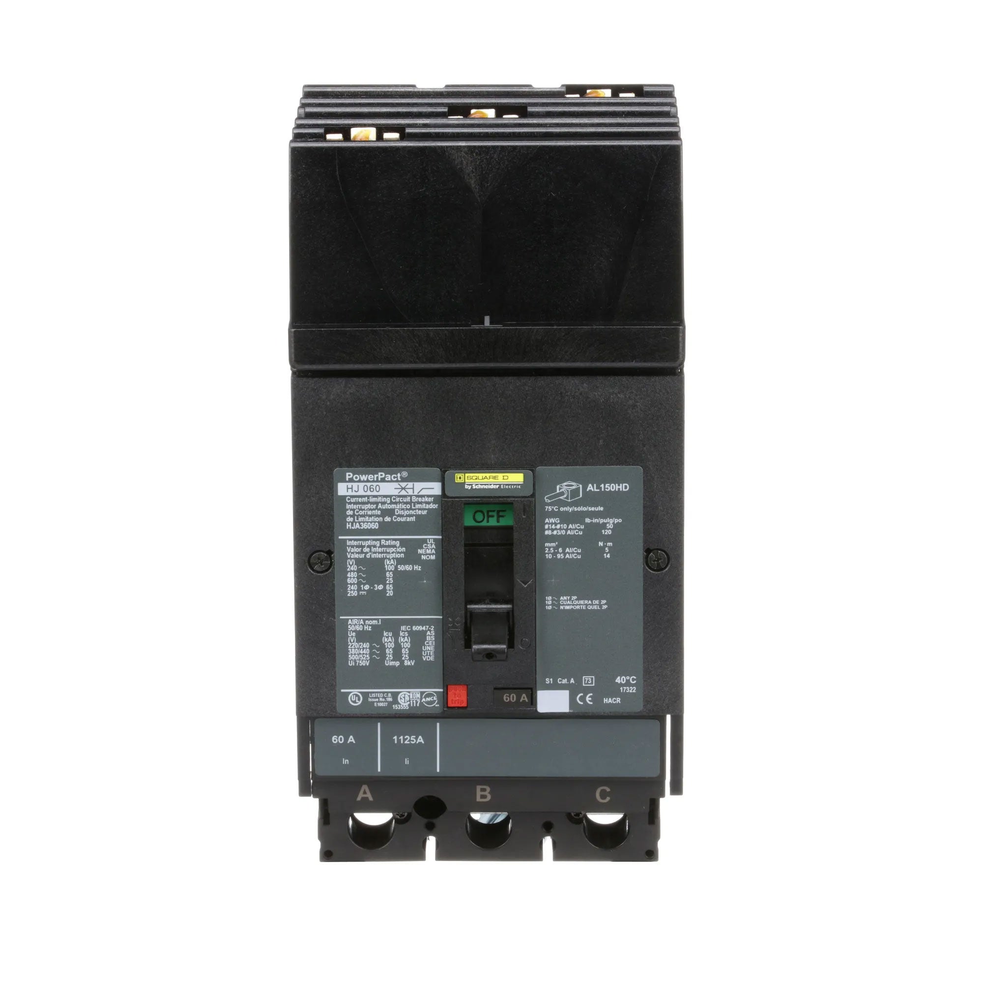 HJA36060 - Square D - Molded Case Circuit Breaker – SimplyBreakers.com