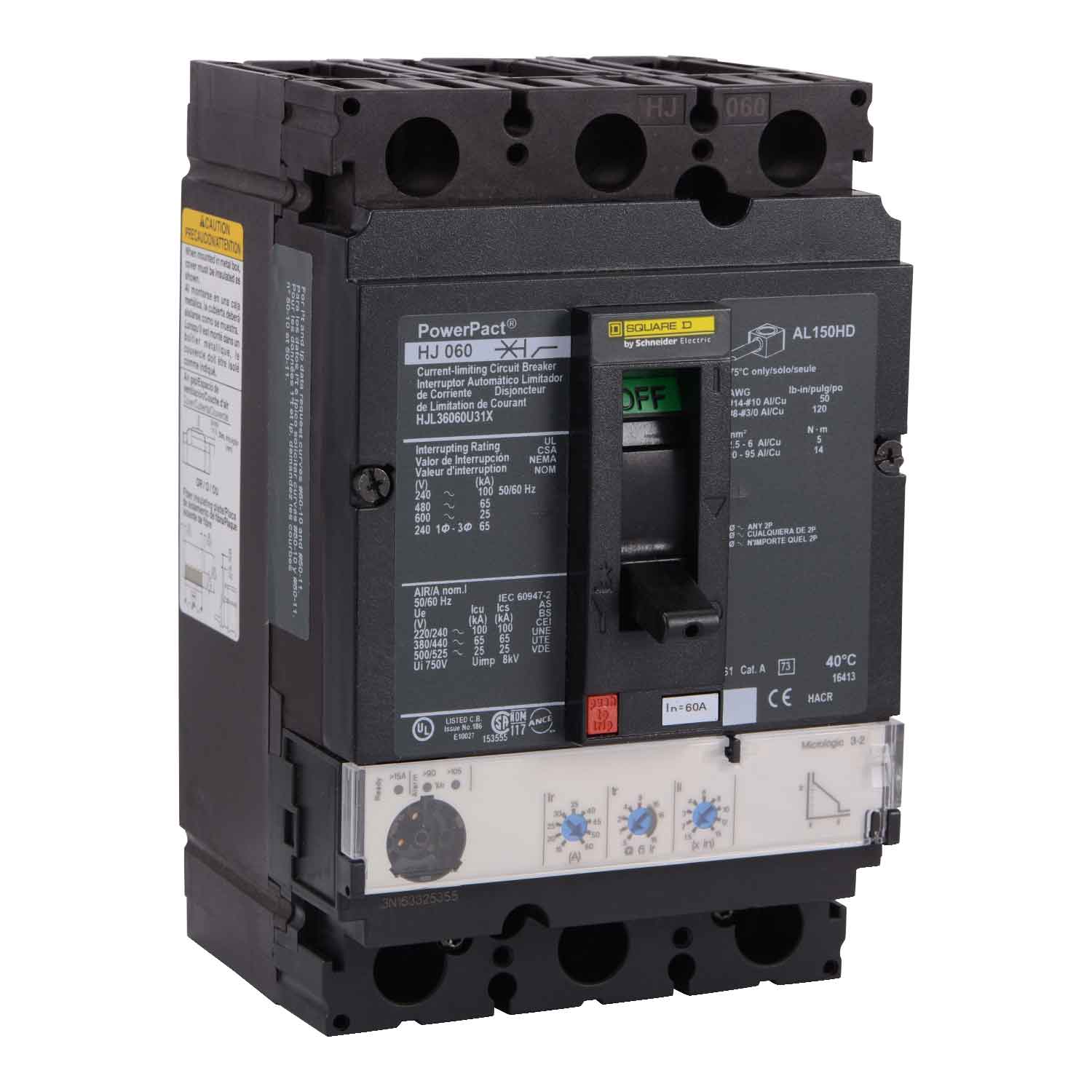 HJL36060U31X - Square D - Molded Case Circuit Breakers