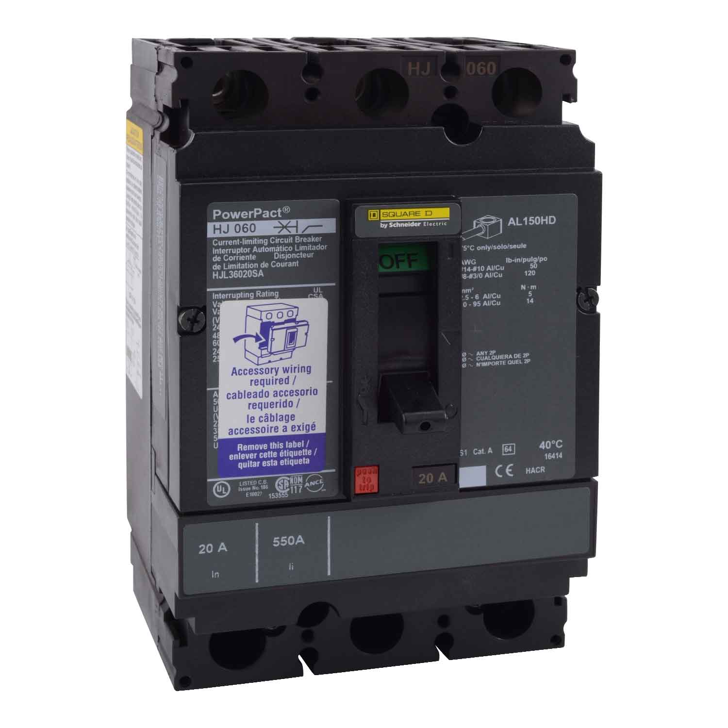 HJL36060U43X - Square D - Molded Case Circuit Breakers