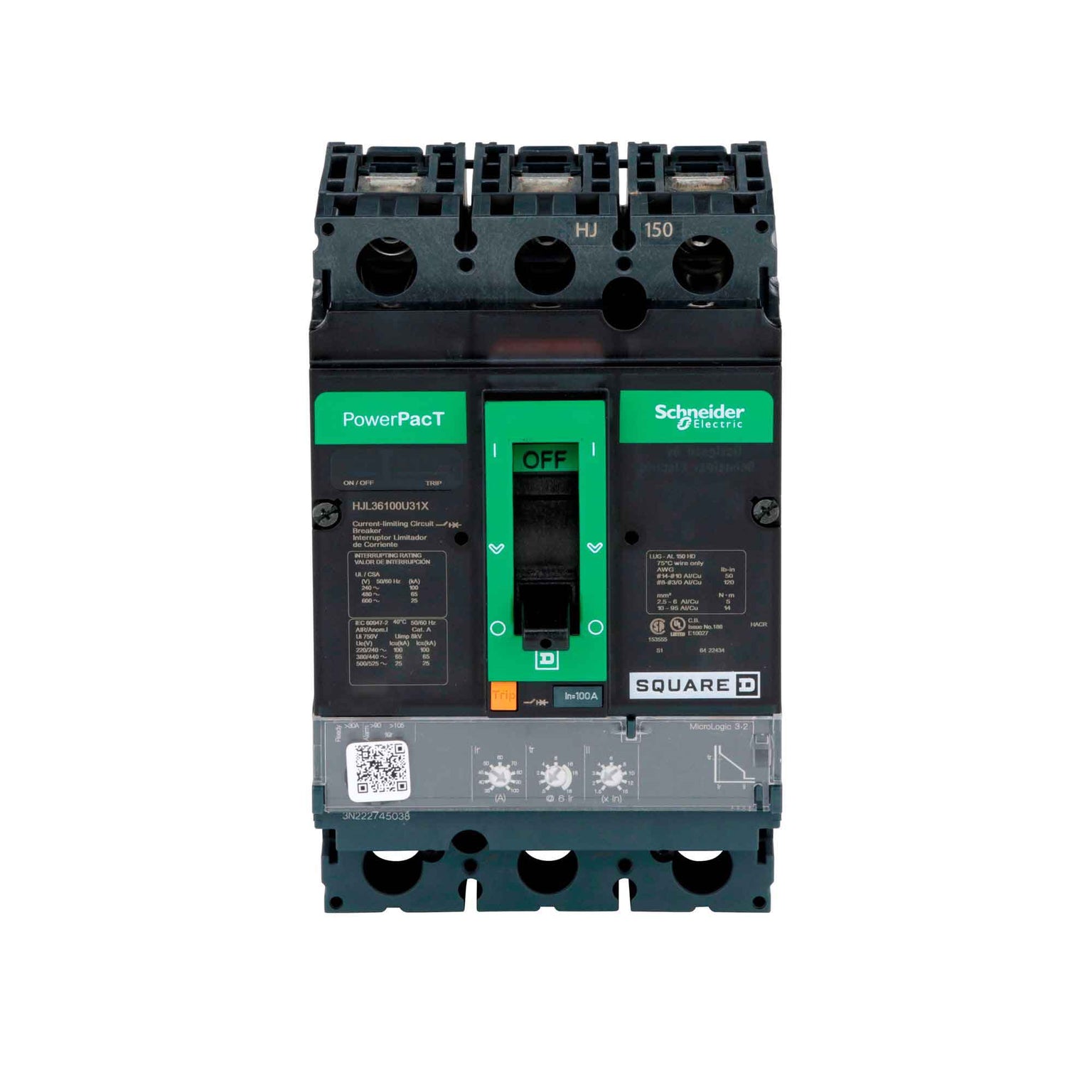 HJL36100U31X - Square D - Molded Case Circuit Breakers