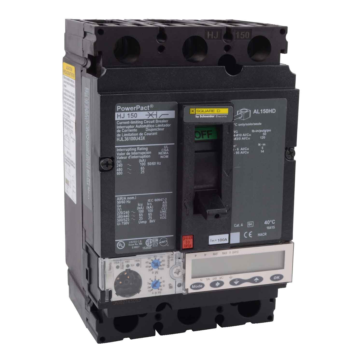 HJL36100U43X - Square D - Molded Case Circuit Breakers