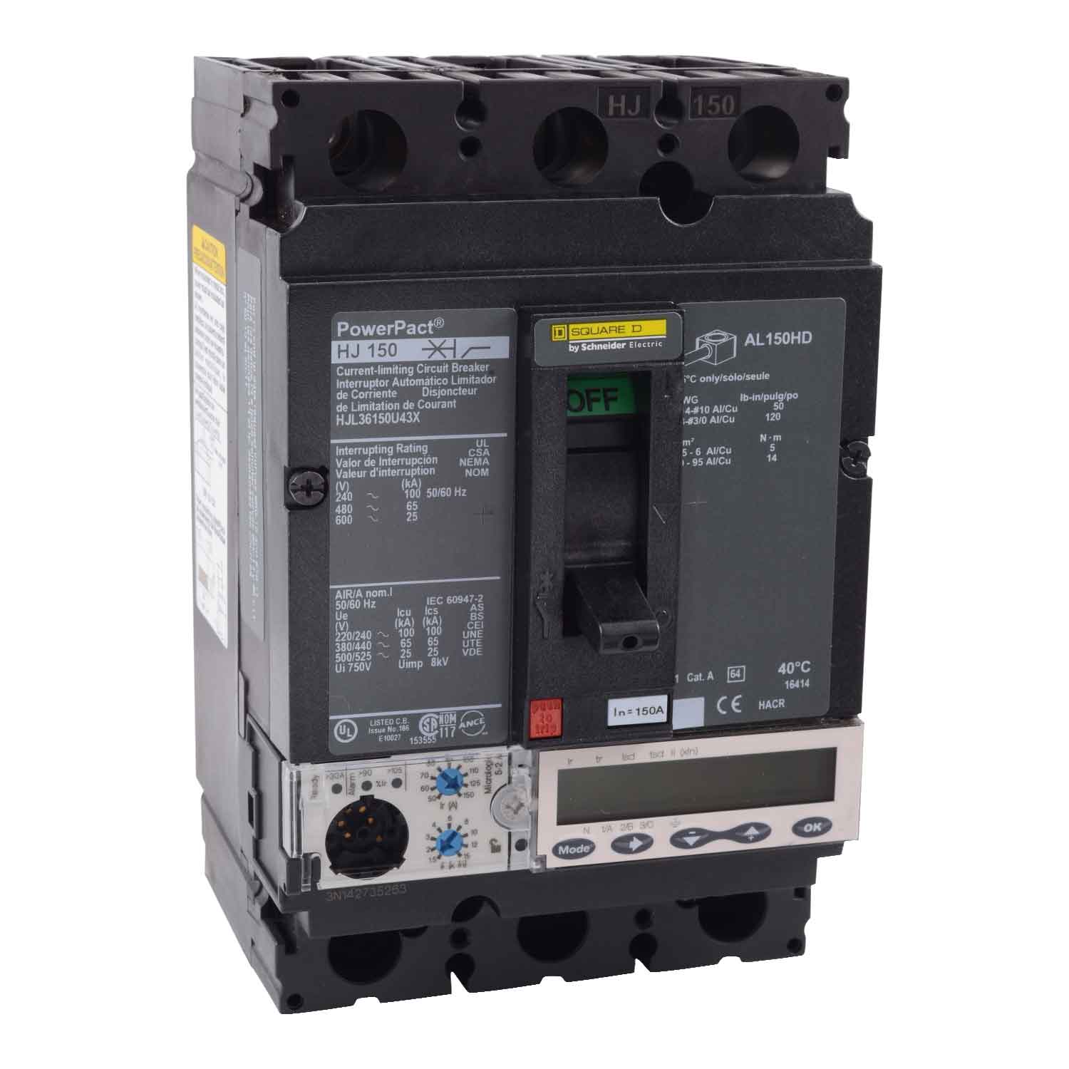 HJL36150U43X - Square D - Molded Case Circuit Breakers