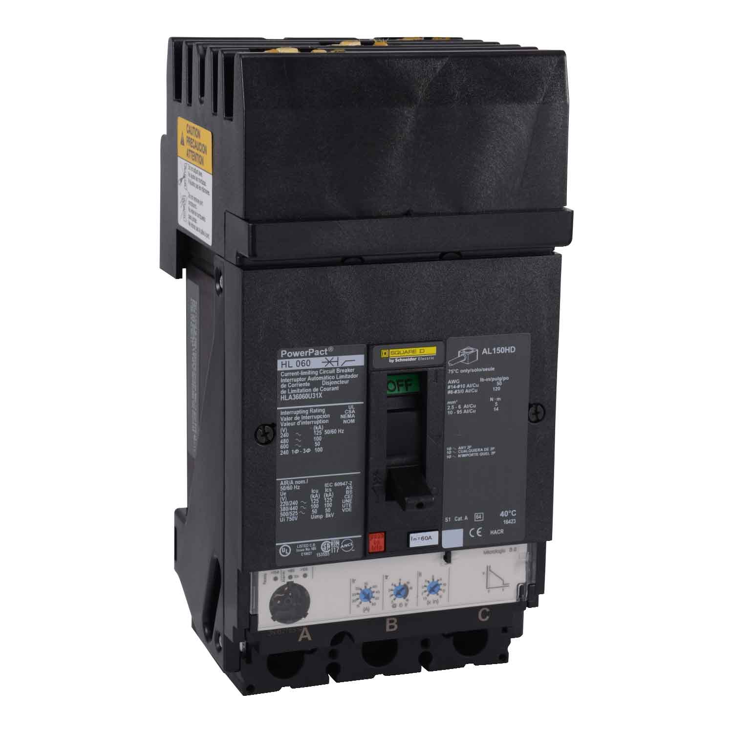 HLA36060U31X - Square D - Molded Case Circuit Breakers