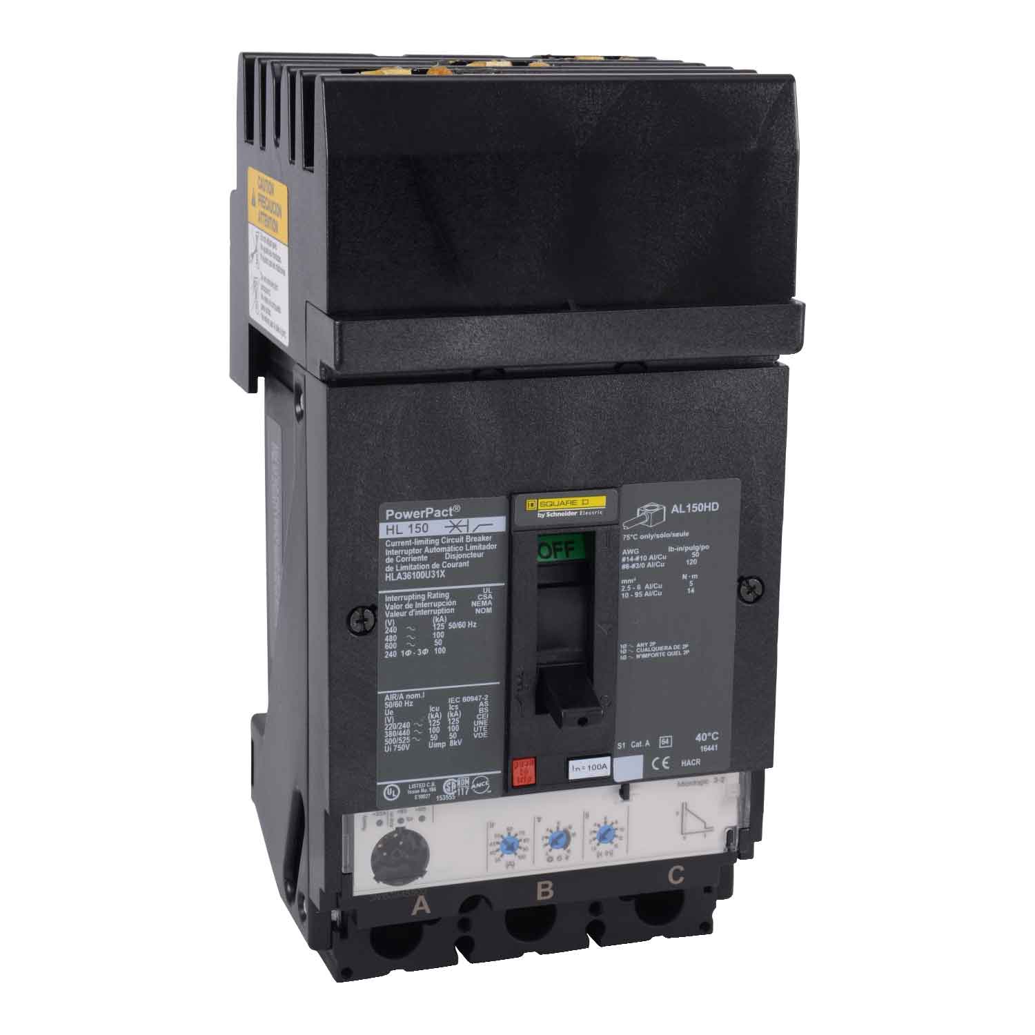 HLA36100U31X - Square D - Molded Case Circuit Breakers
