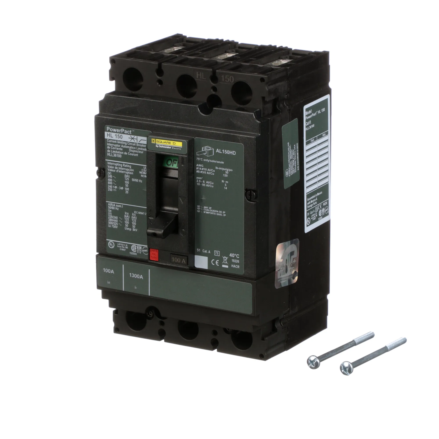 HLL36100 - Square D - Molded Case Circuit Breaker – SimplyBreakers.com HLL36100 - Square D - Molded Case Circuit Breaker – SimplyBreakers.com