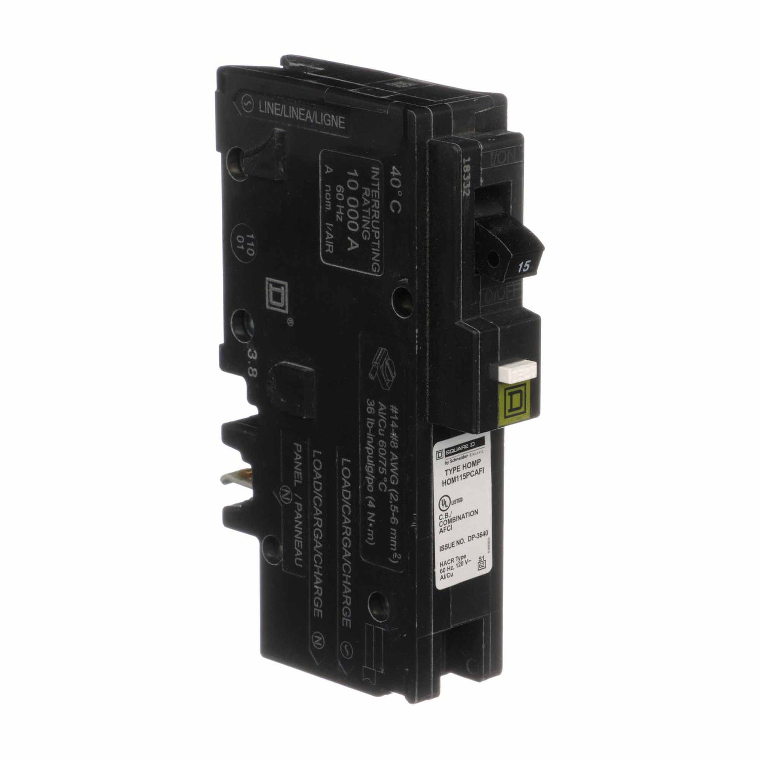 HOM115PCAFICP - Square D Homeline - Arc Fault (AFCI) Circuit Breaker