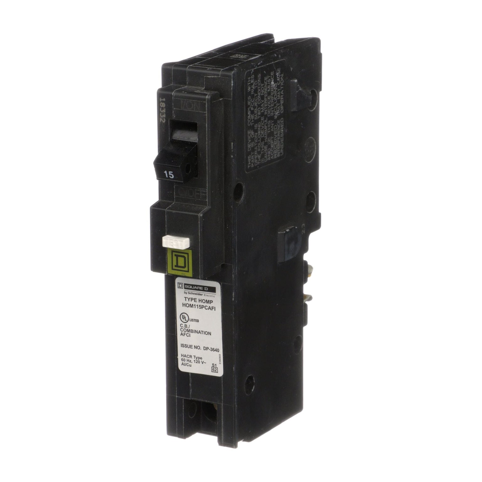 HOM115PCAFICP - Square D Homeline - Arc Fault (AFCI) Circuit Breaker