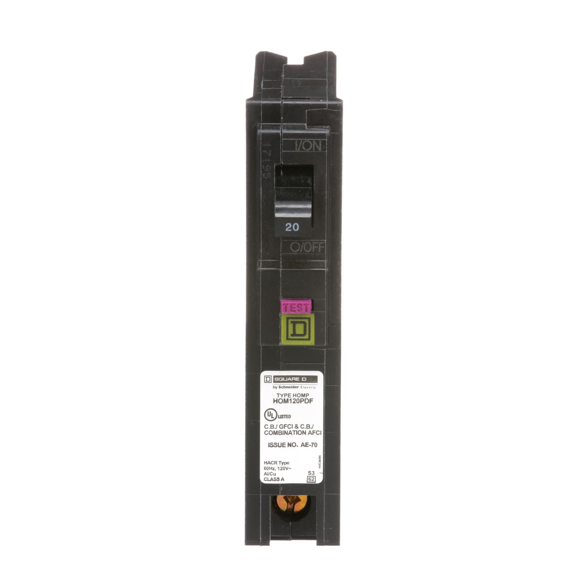 Hom120 HOM120PDFCP - HOM120PDF - HomeLine 20 Amp Dual Function Circuit Breake ...
