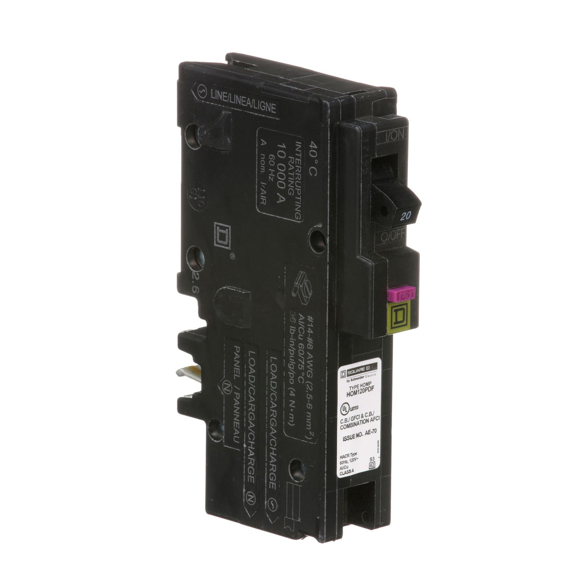 HOM120PDFCP - HOM120PDF - HomeLine 20 Amp Dual Function Circuit Breake ...