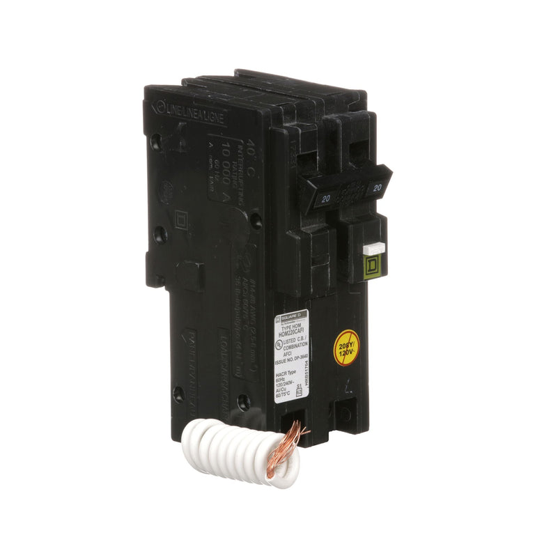 HOM220CAFICP - HomeLine 20 Amp Arc Fault Circuit Breaker ...