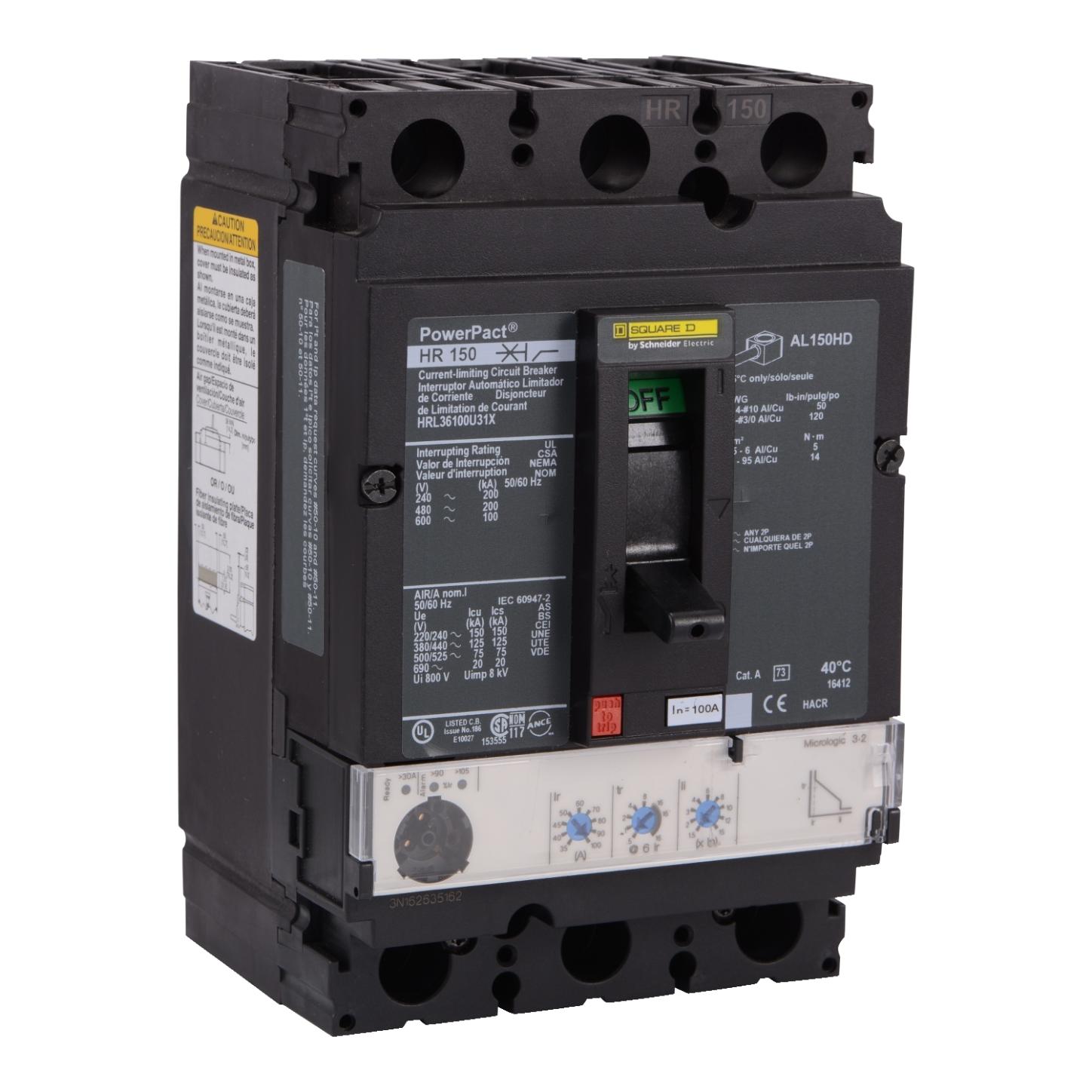 HRL36100U31X - Square D - Molded Case Circuit Breakers