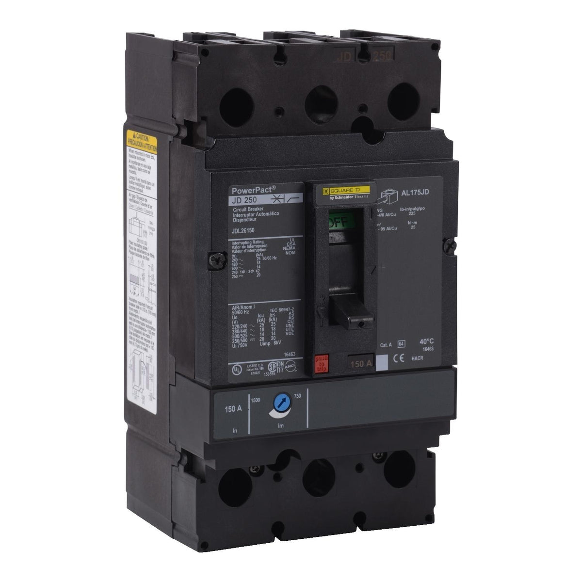 JDL26150 - Square D - Molded Case Circuit Breakers