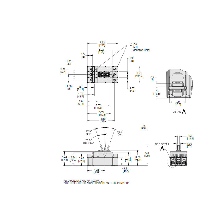 JDL36250U53X - Square D - Molded Case Circuit Breaker