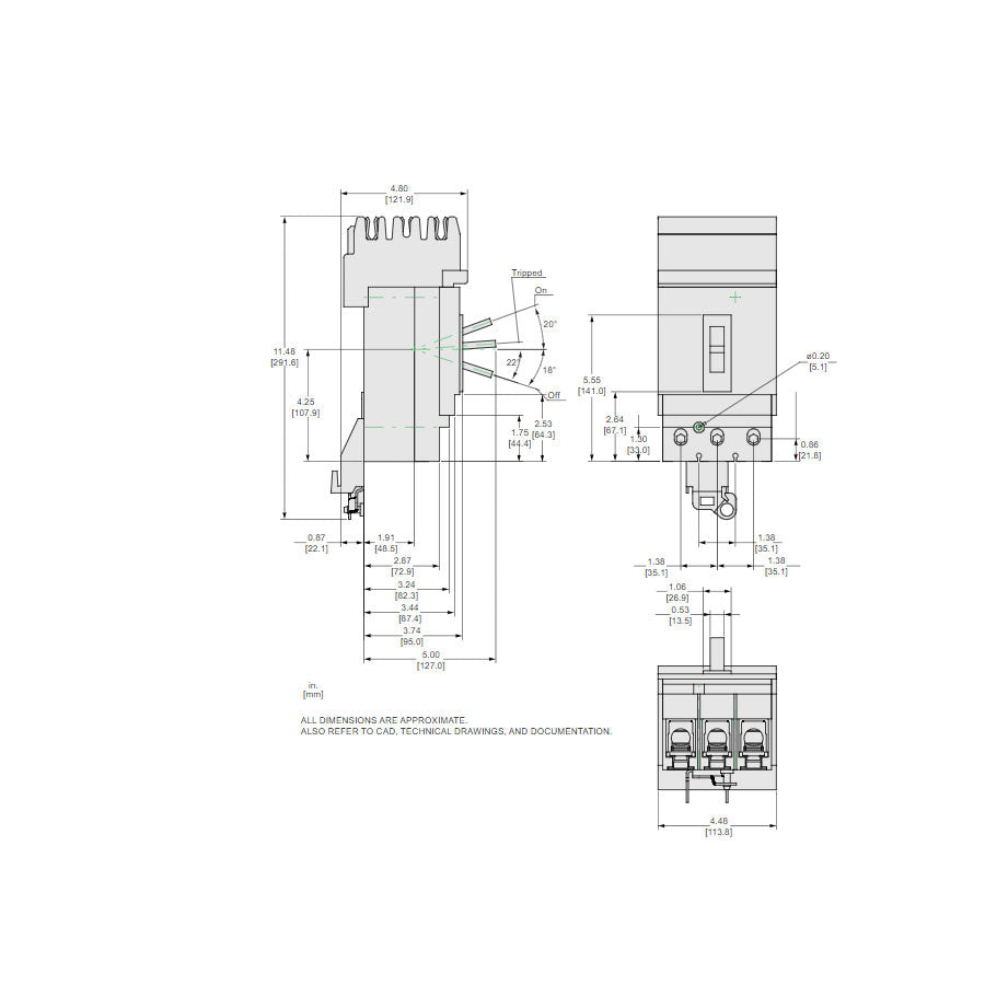 Interruttore Quadrato D JGA36175 In Custodia Stampata – Schneider Electric Nuovo - Foto 6