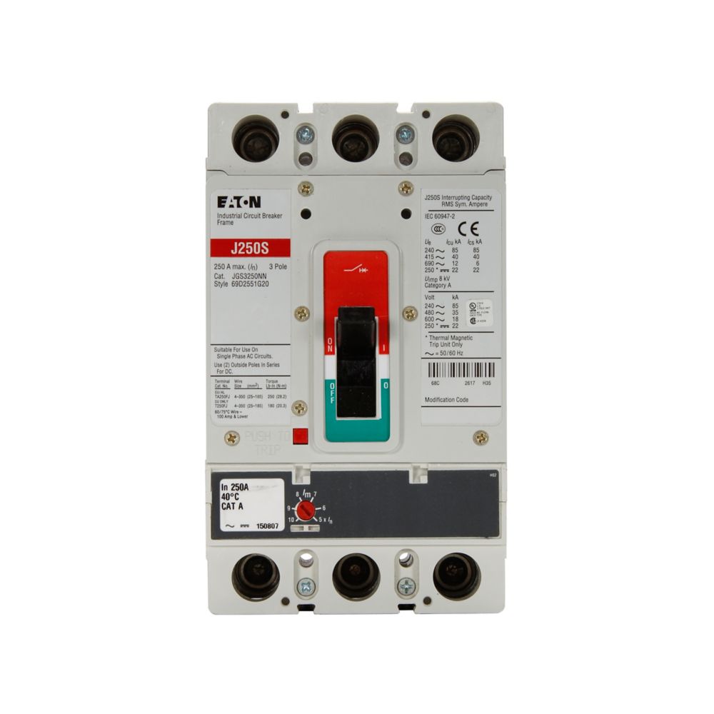 JGS3250FAG - Eaton - Molded Case Circuit Breakers