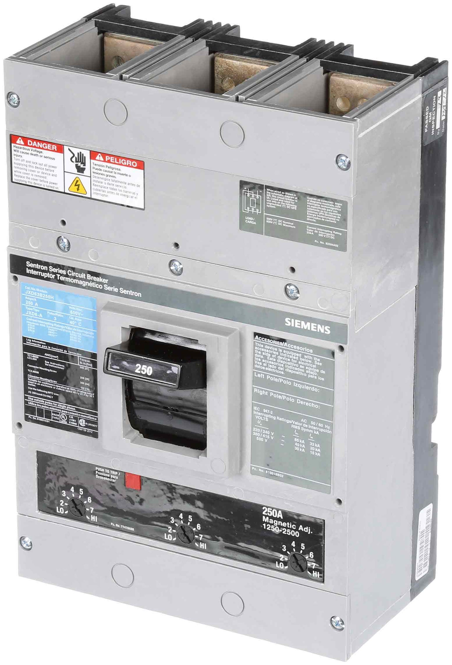 JXD63B250H - Siemens - Molded Case